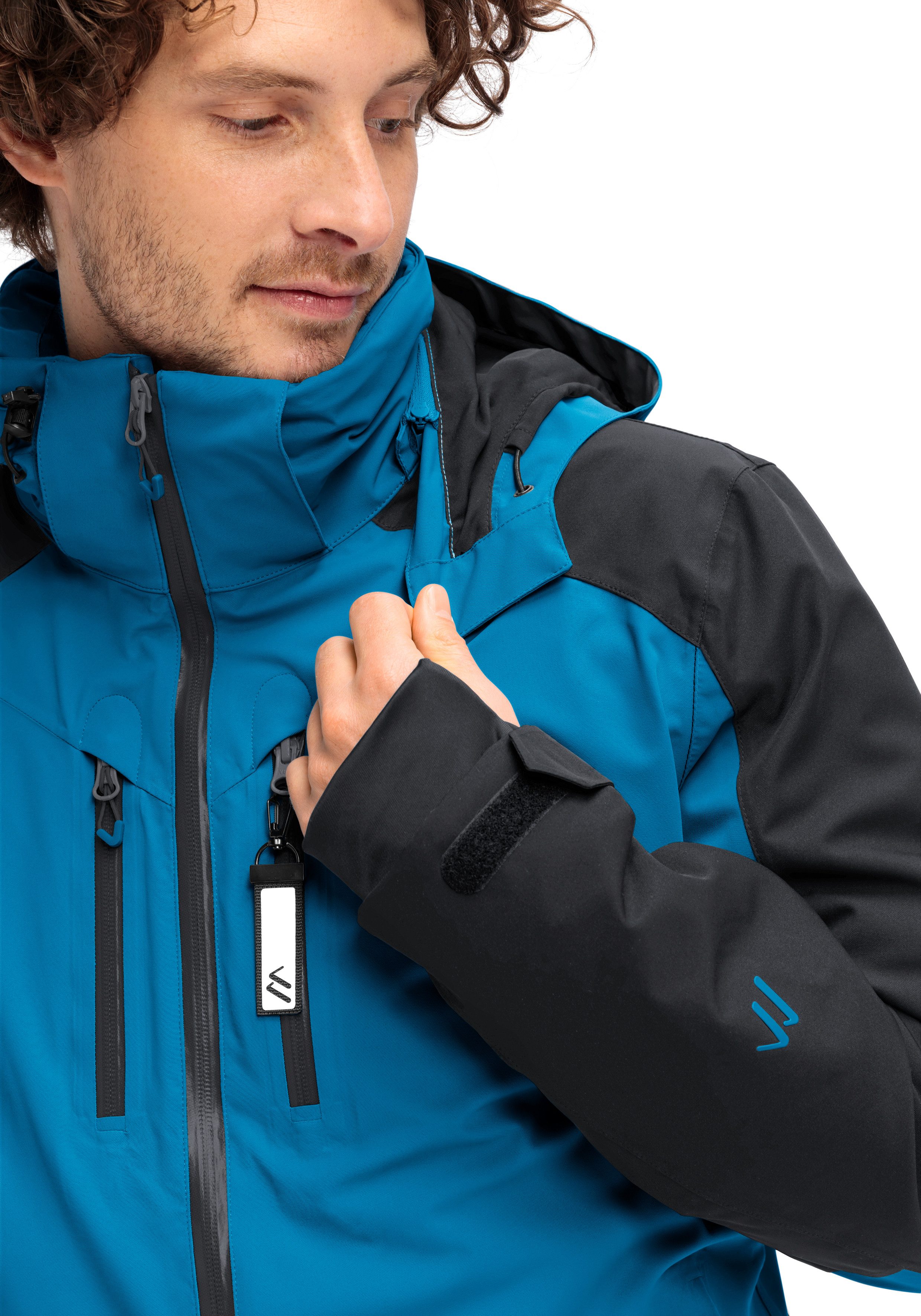 Maier Sports Ski-jack Chopok Heren winterjack met ritszakken en capuchon waterdicht