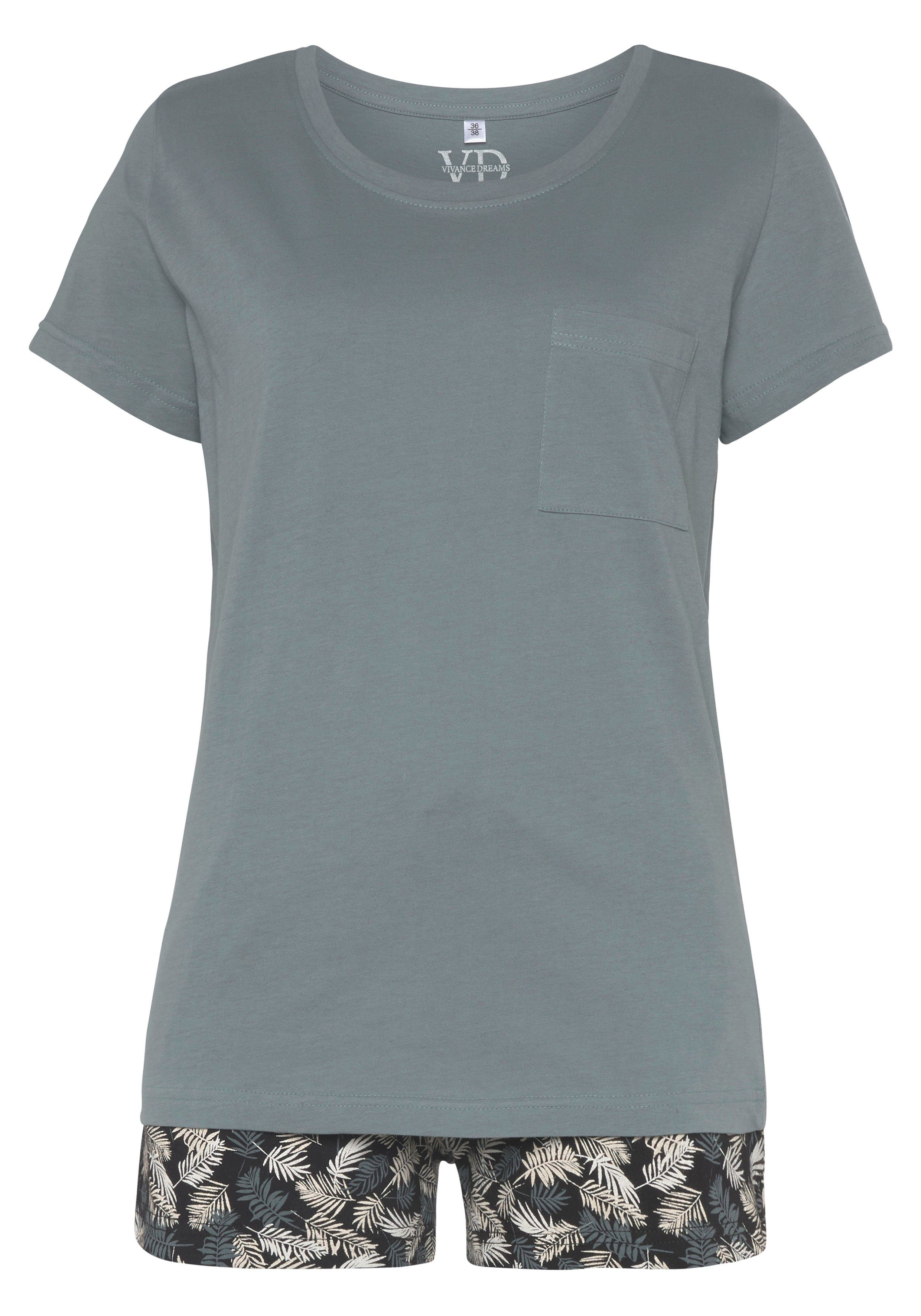 Vivance Dreams Pyjama met mooie natuurprint (2-delig)