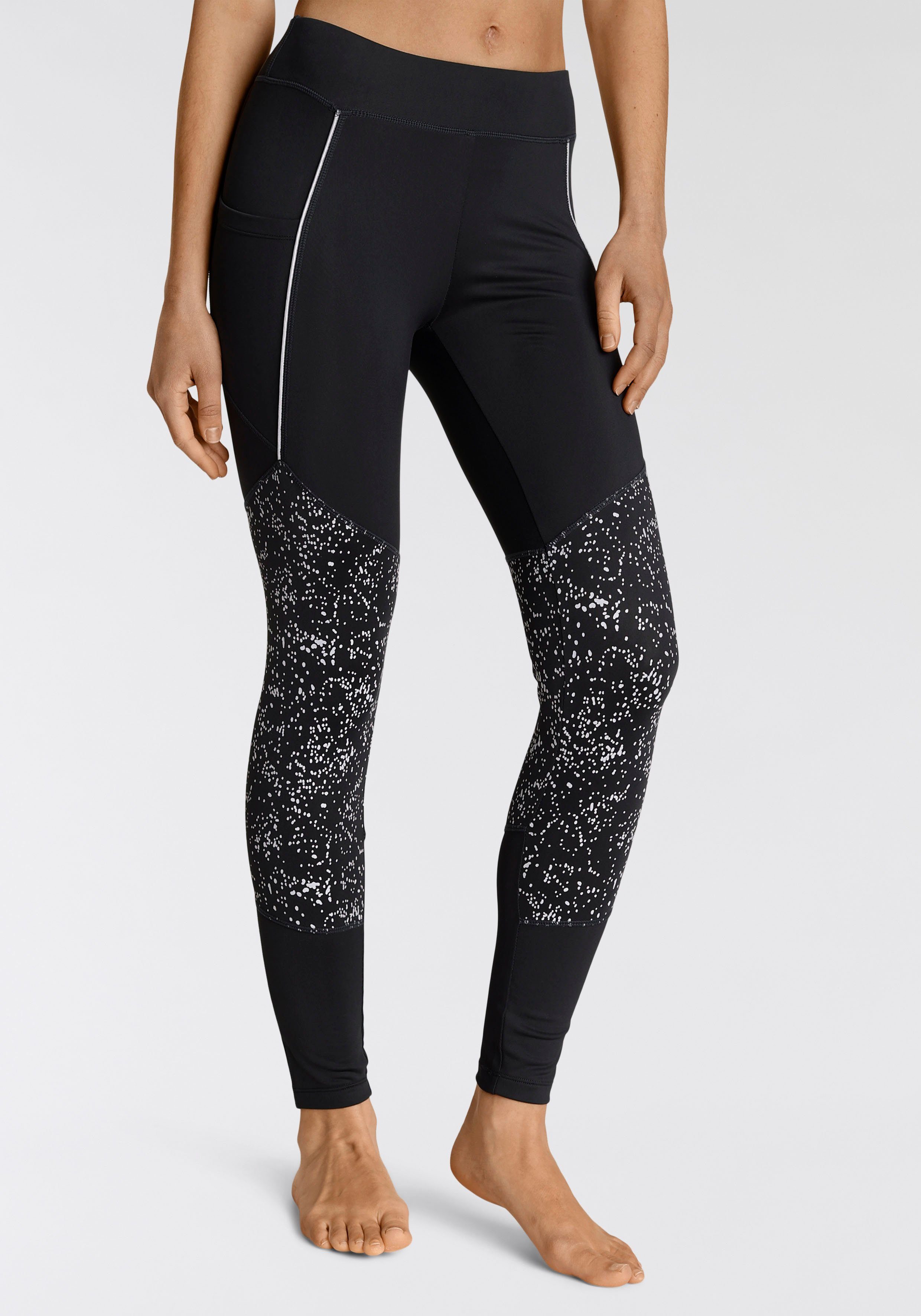 active by Lascana Functionele legging met reflecterende print