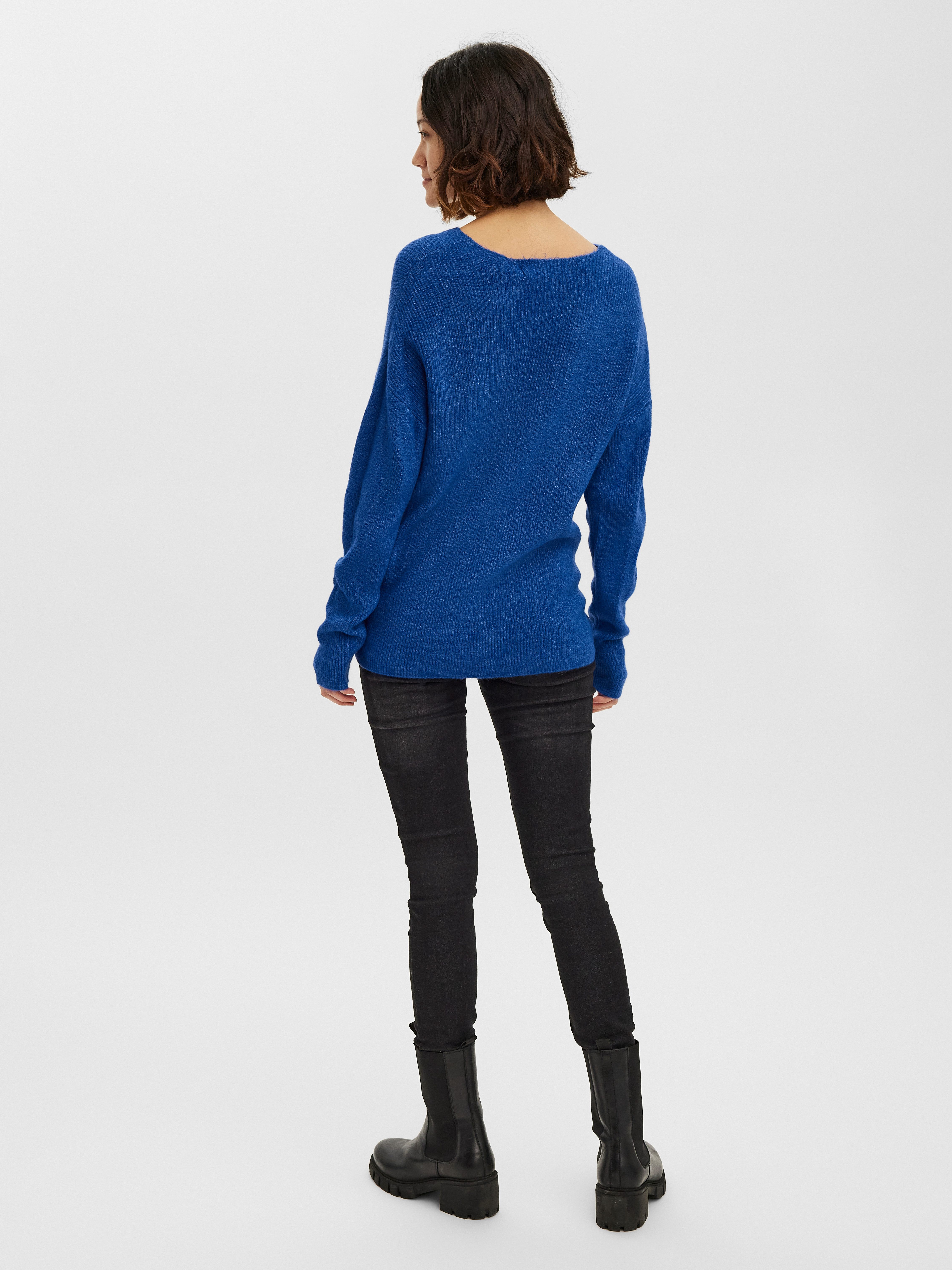 Vero Moda Trui met V-hals VMCREWLEFILE LS V-NECK BLOUSE NOOS