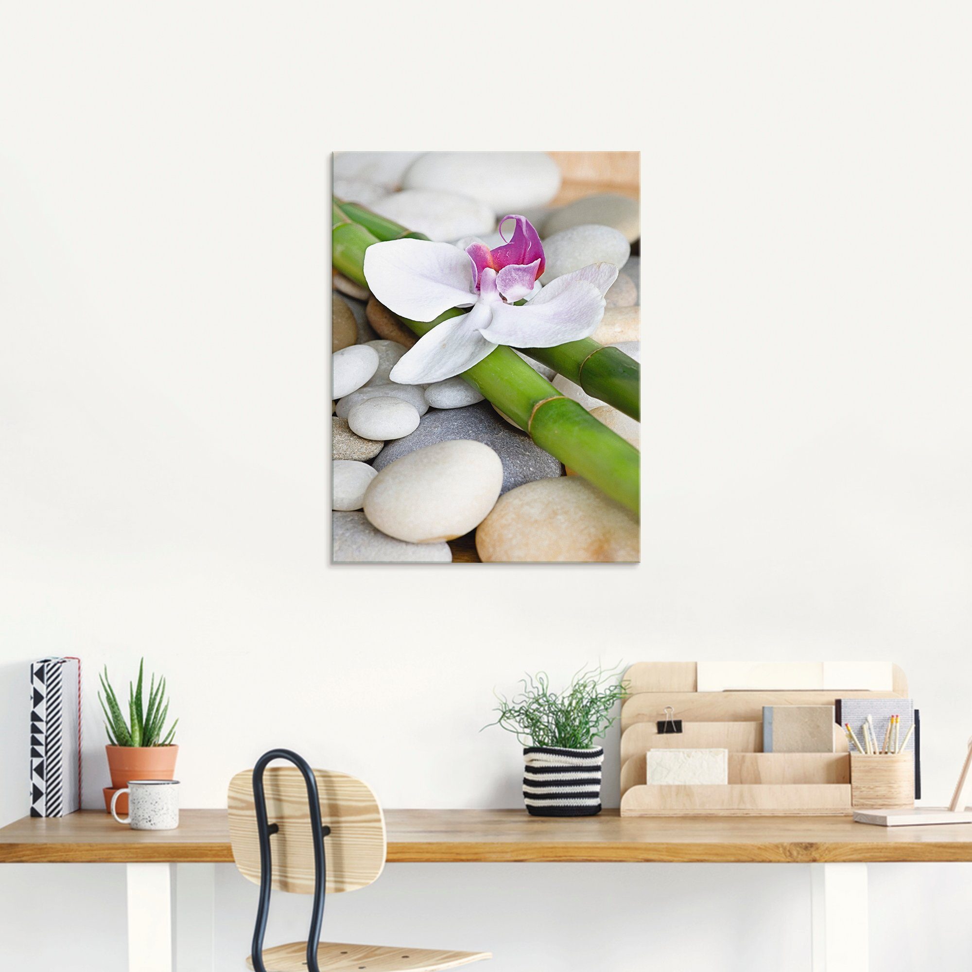 Artland Print op glas Zen orchidee in verschillende maten