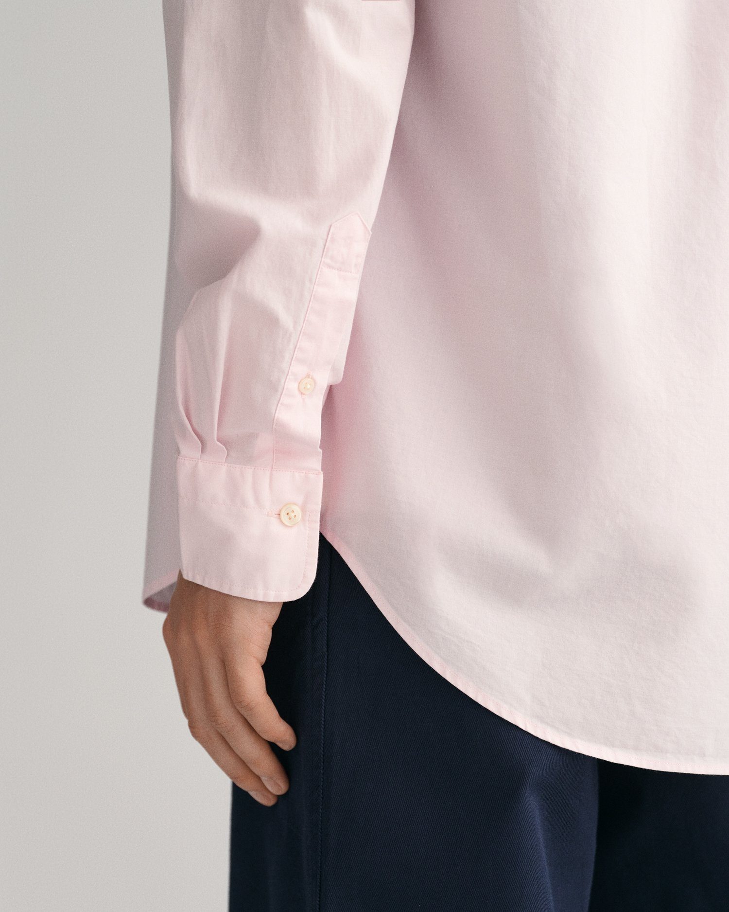 Gant Overhemd met lange mouwen Regular fit poplin overhemd licht slijtvast easy care