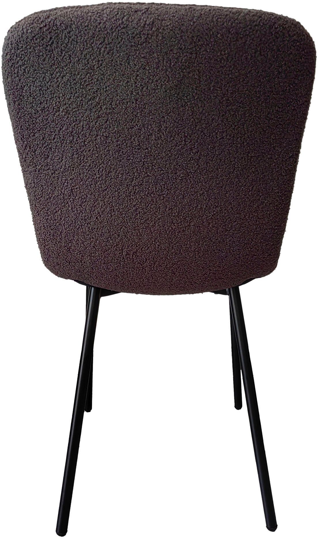 SalesFever Stoel met 4 poten ergonomisch gevormde zitting en rugleuning (set, 4 stuks)