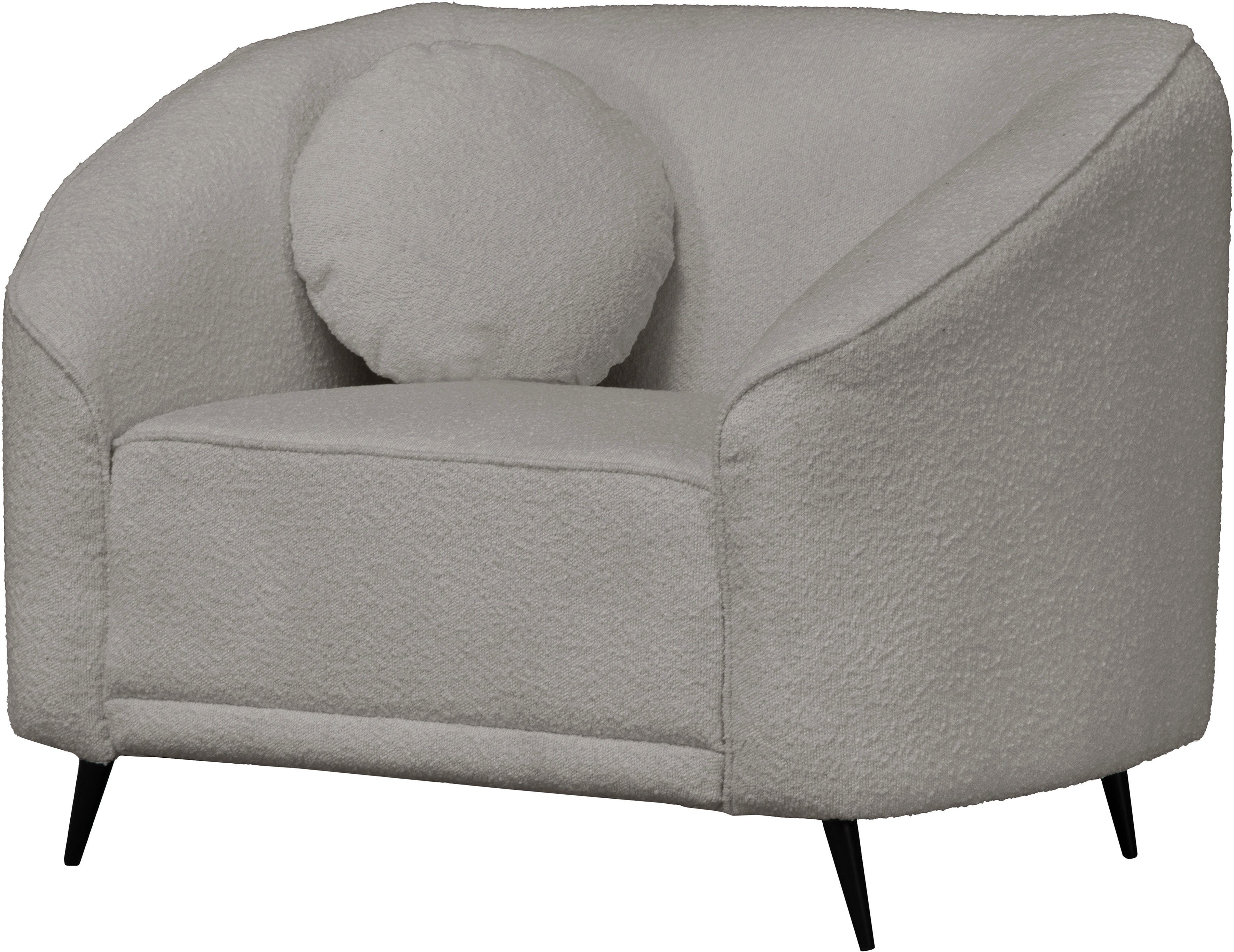 Leonique Fauteuil Ashly in 3 overtrekvarianten, bouclé, fluwelige look en zachte structuurstof.