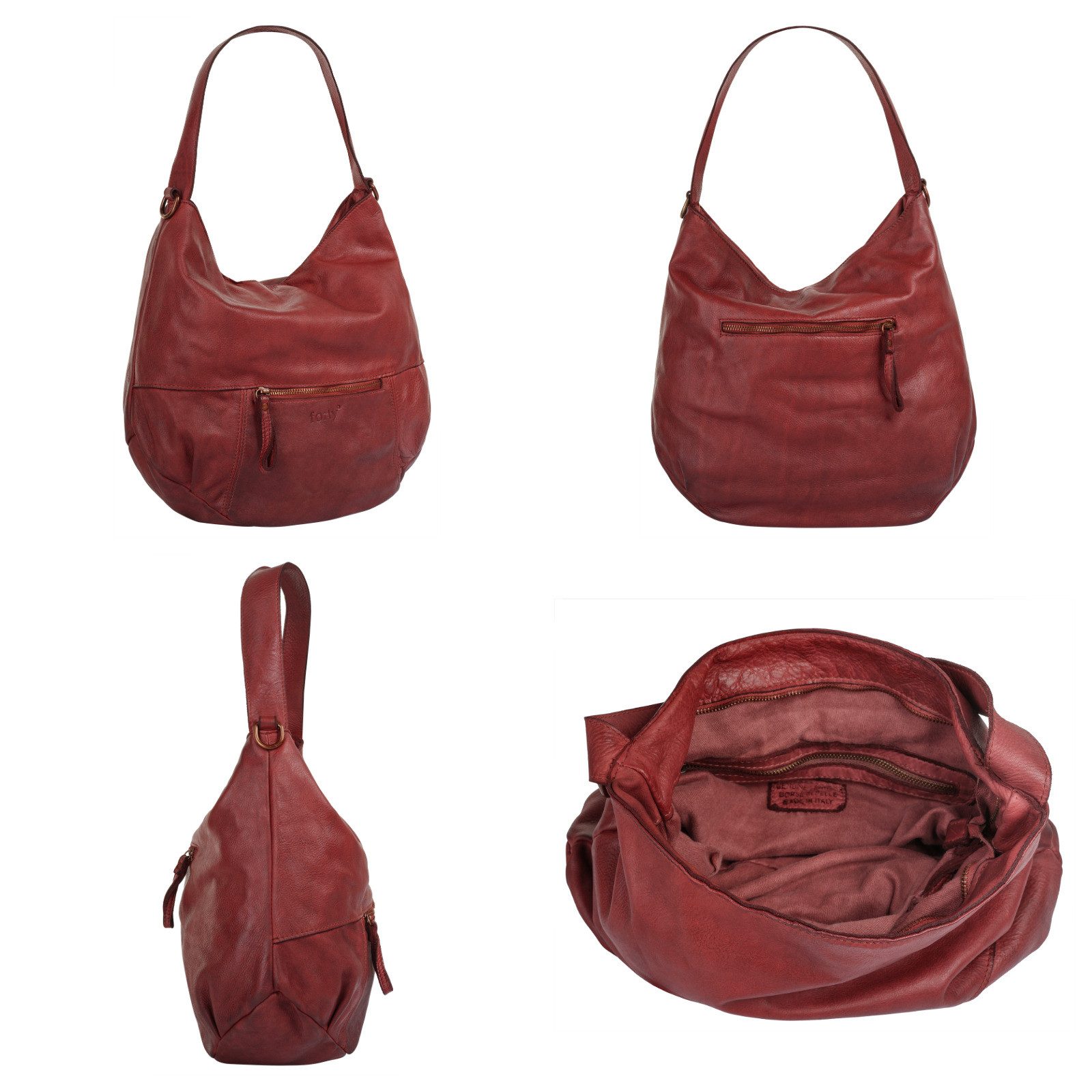 Forty Degrees Shopper echt leer, made in italy