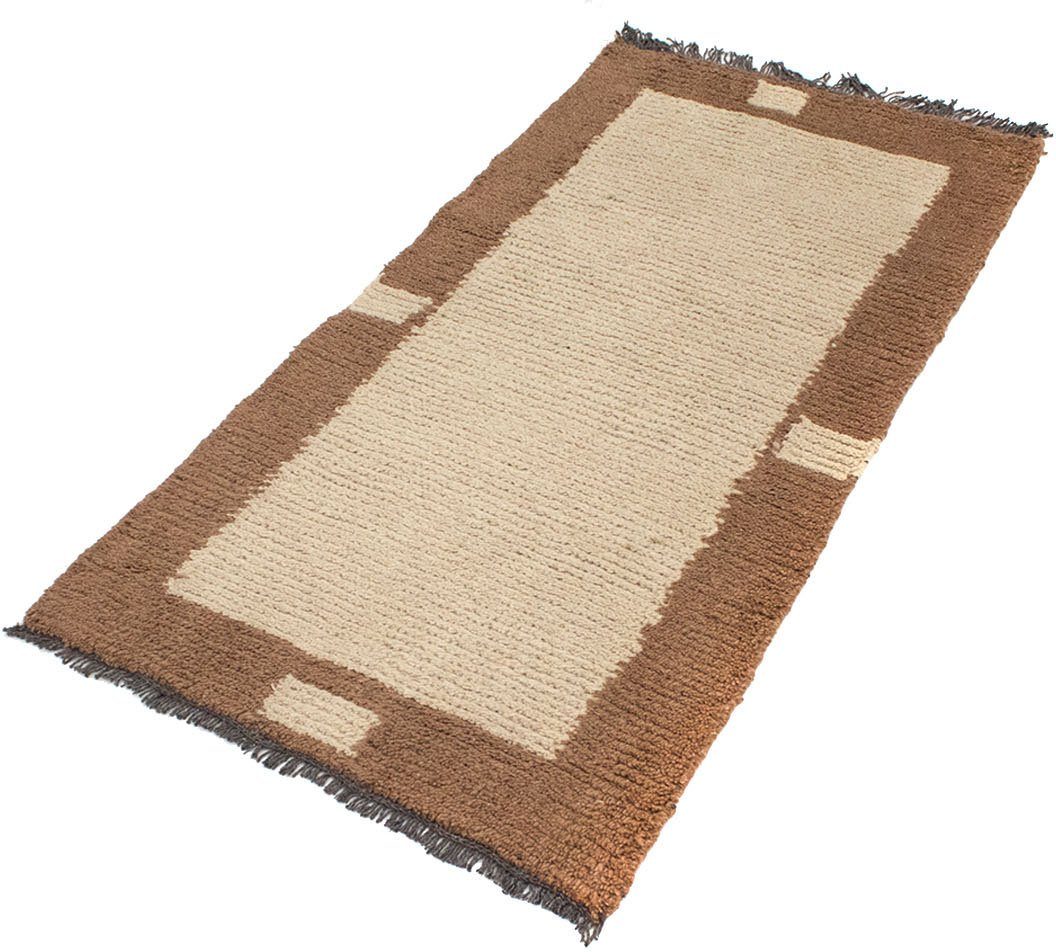 morgenland Wollen kleed Nepal vloerkleed met de hand geknoopt beige handgeknoopt