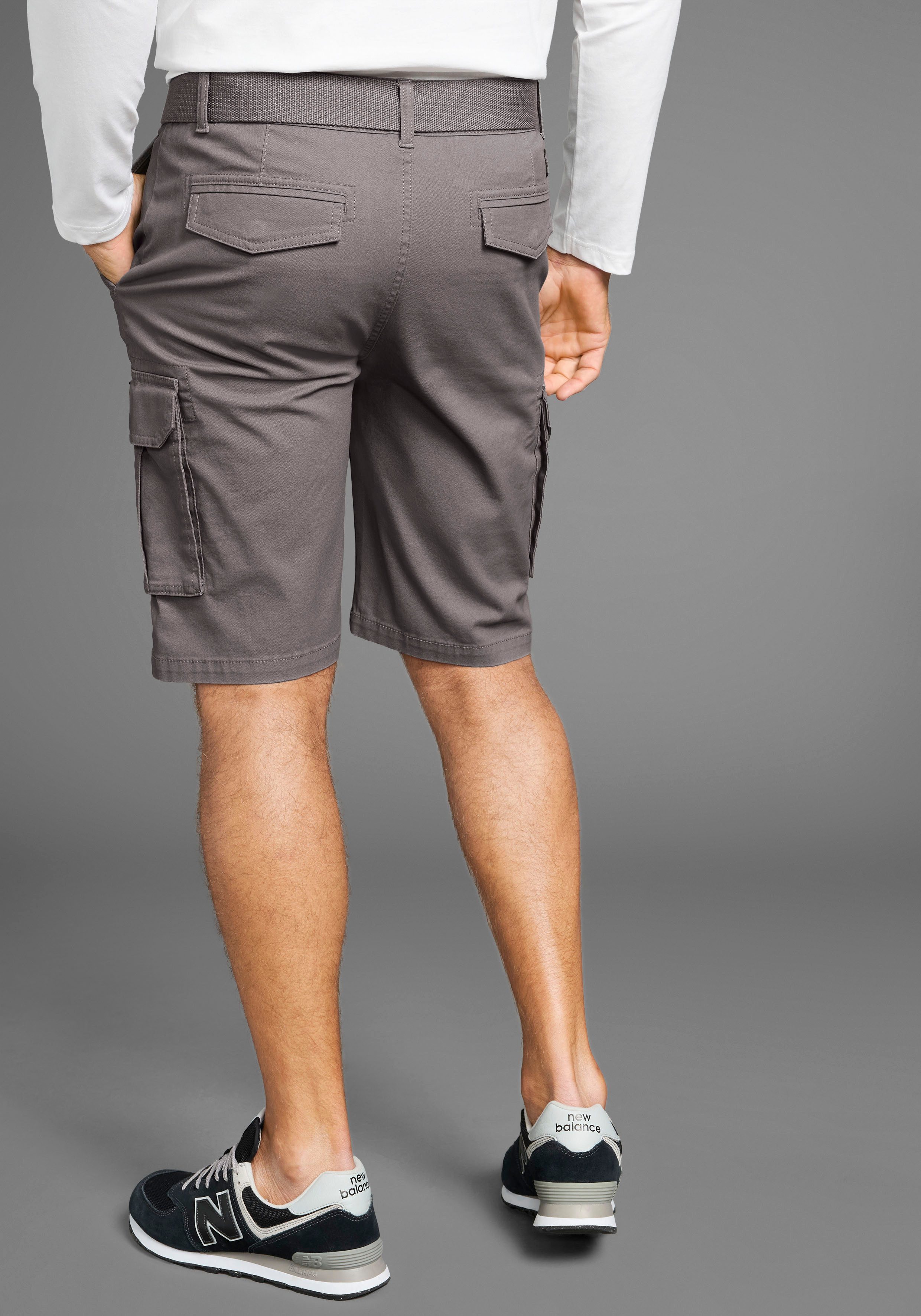H.I.S Bermuda (set, 2-delig, Met een afneembare riem)
