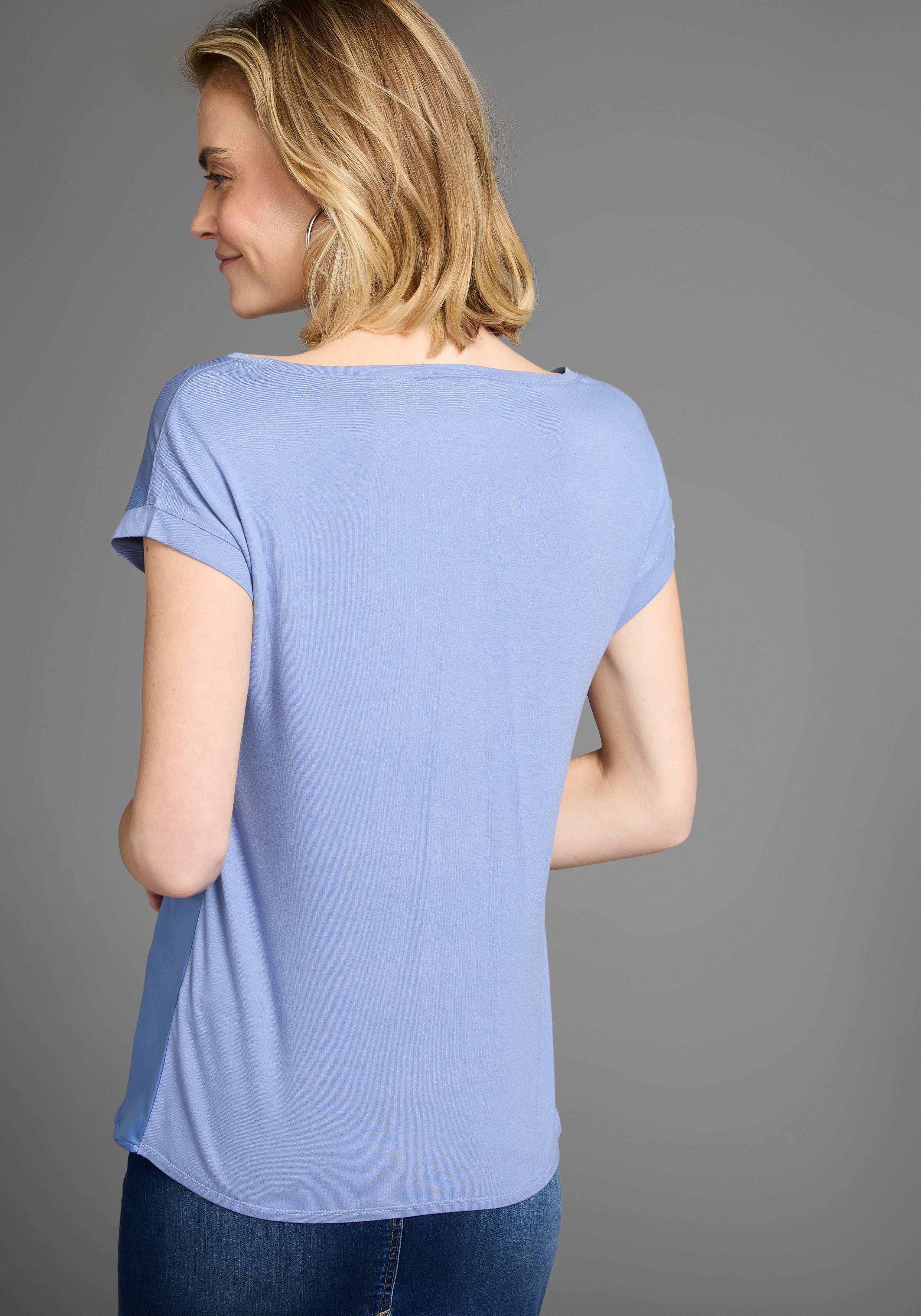 Laura Scott Shirtblouse met meshdeel