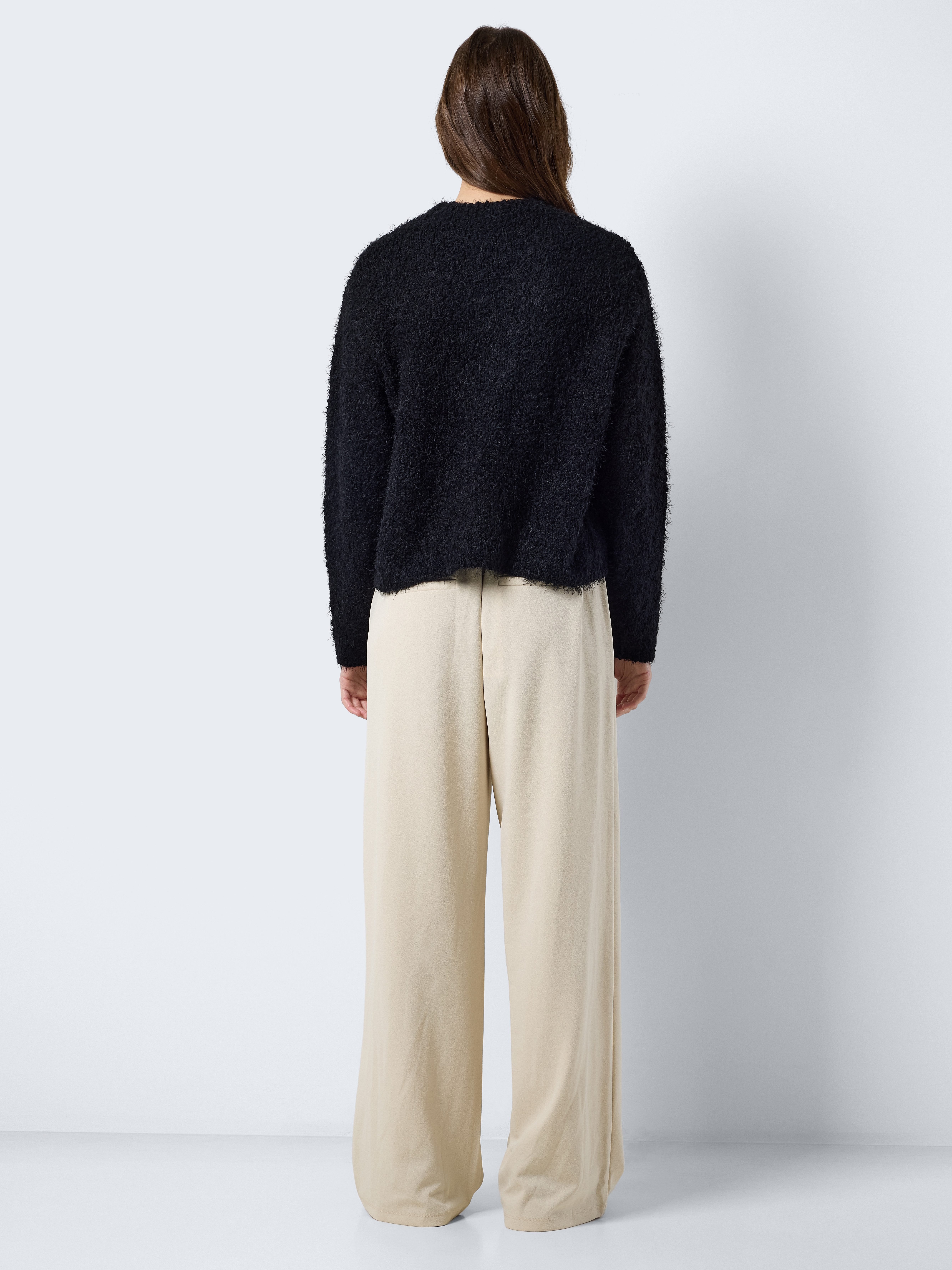 Noisy may Trui met ronde hals NMSASSY L S O-NECK KNIT FWD NOOS