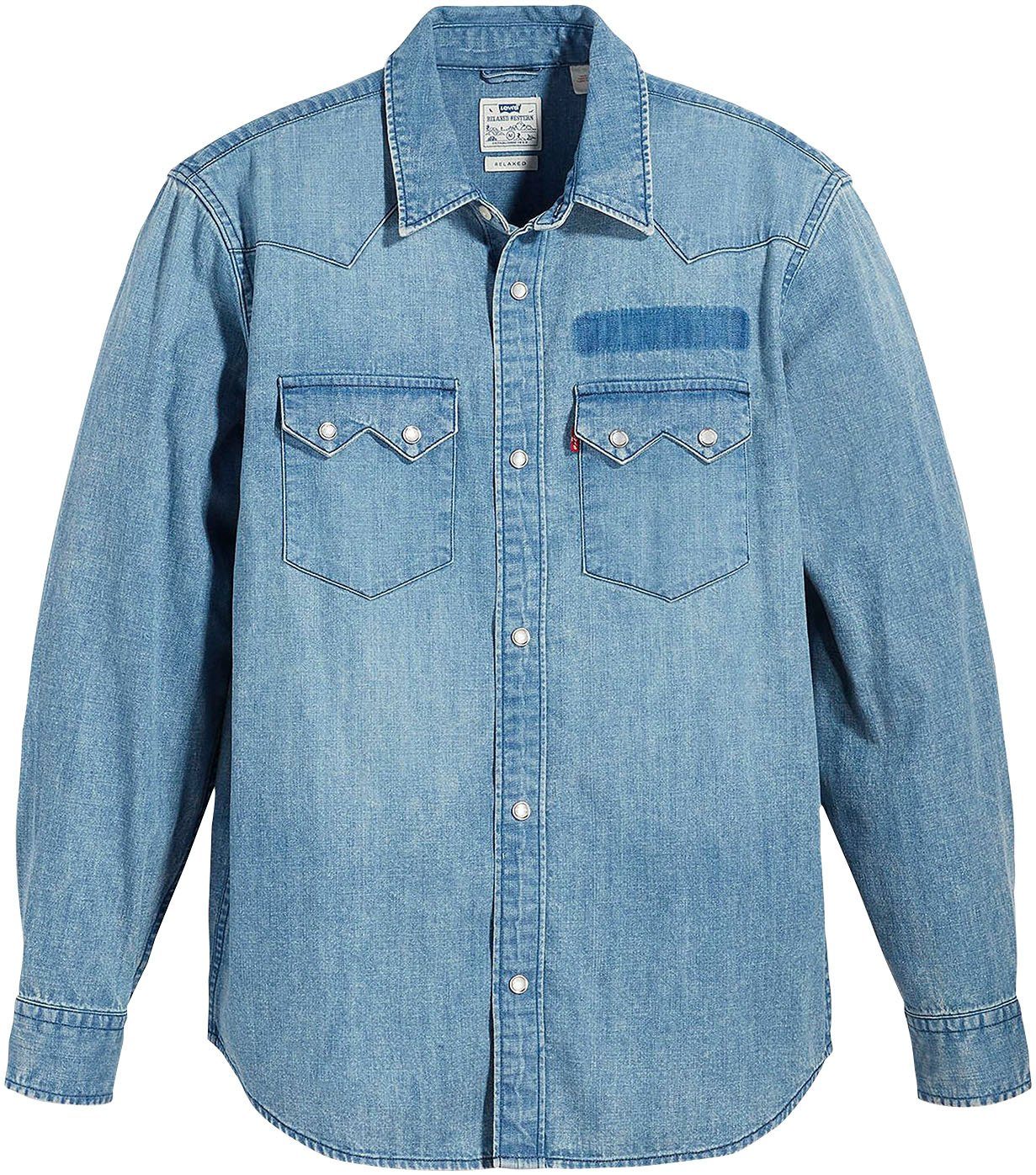 Levi's® Jeans overhemd SAWTOOTH RLX FIT WESTERN BLUES