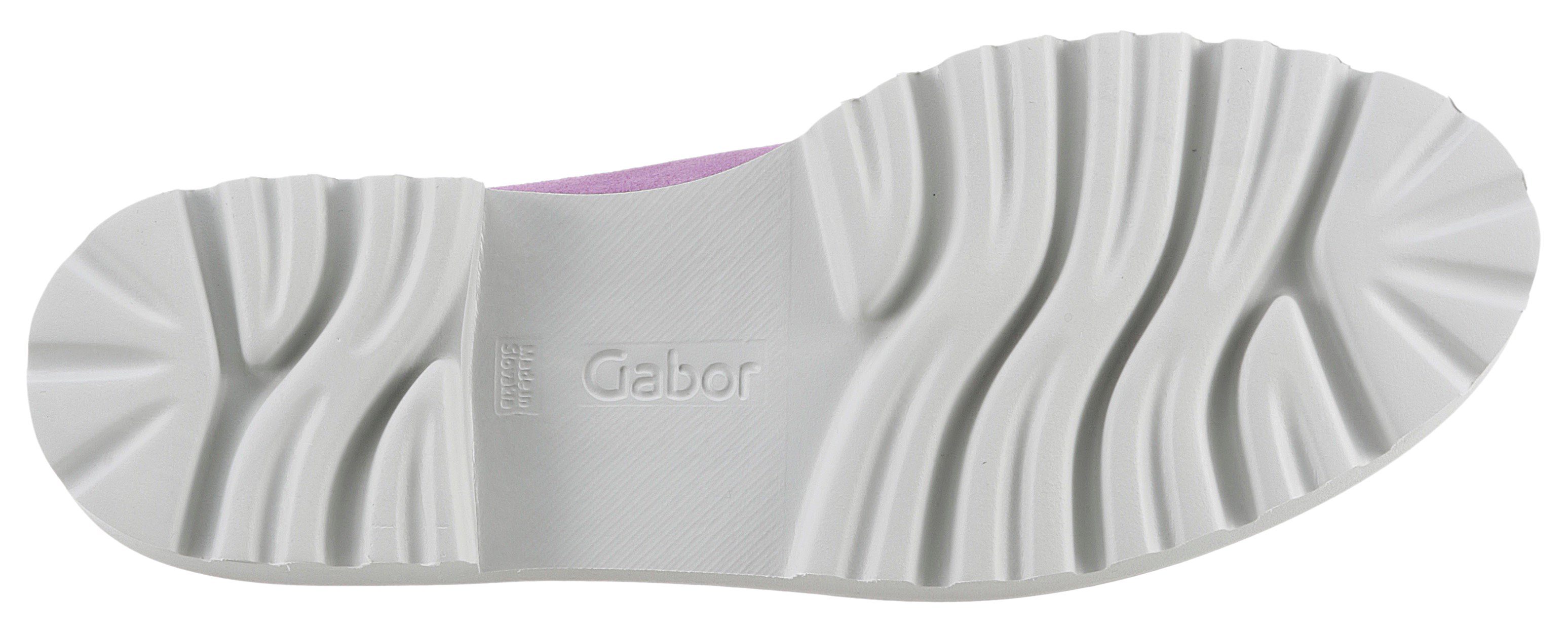 Gabor Loafers met fonkelende sierstenen, vrijetijdsschoen, lage schoen, instapschoen