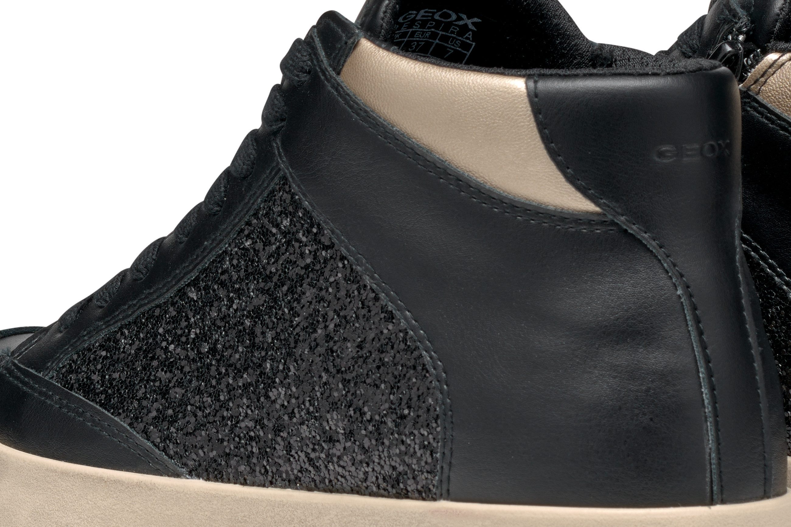 Geox Sneakers D BLOMIEE H High top sneaker veterschoenen winterlaarzen met gepolsterde schacht