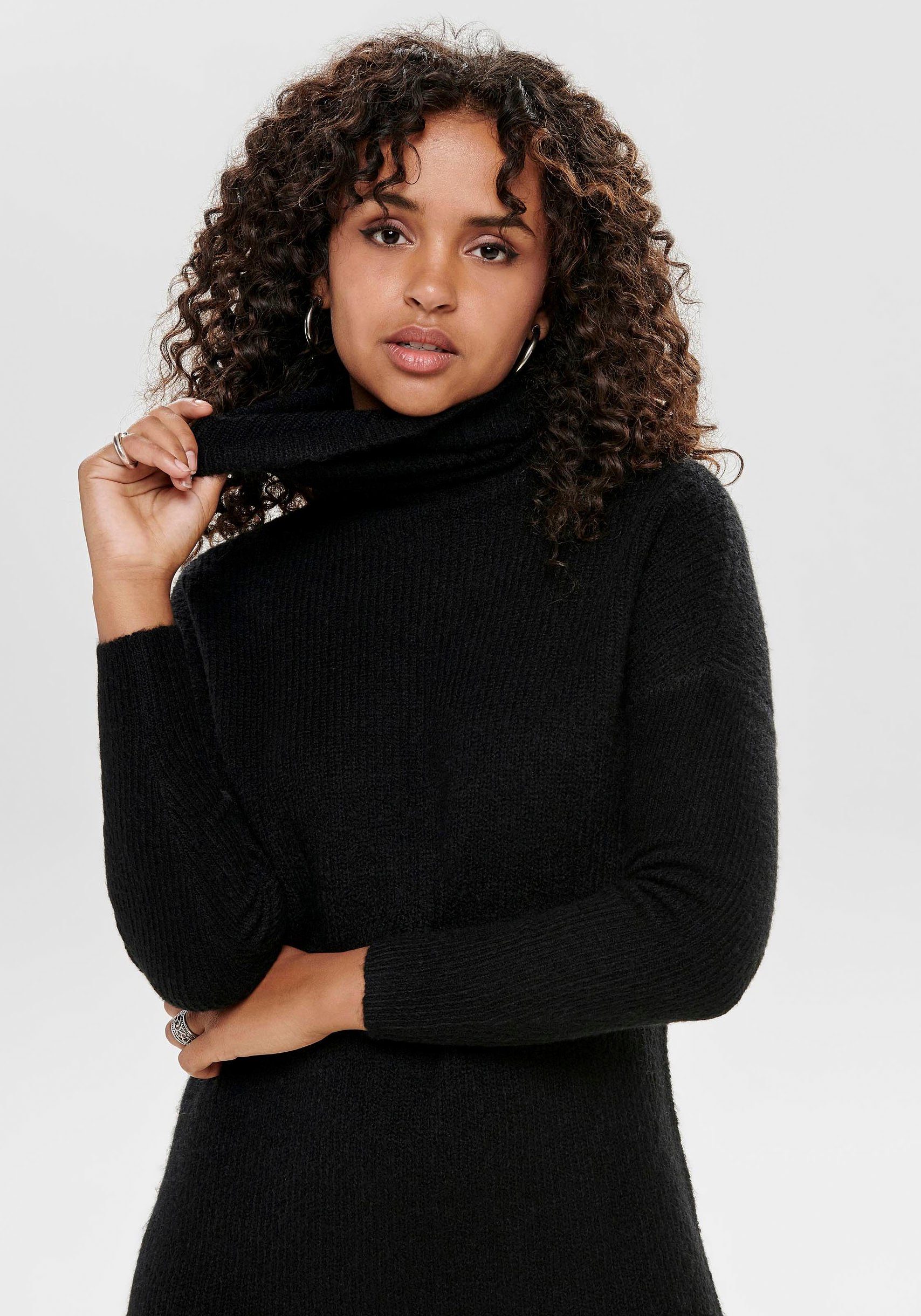 Only Gebreide jurk ONLJANA L/S COWLNCK DRESS
