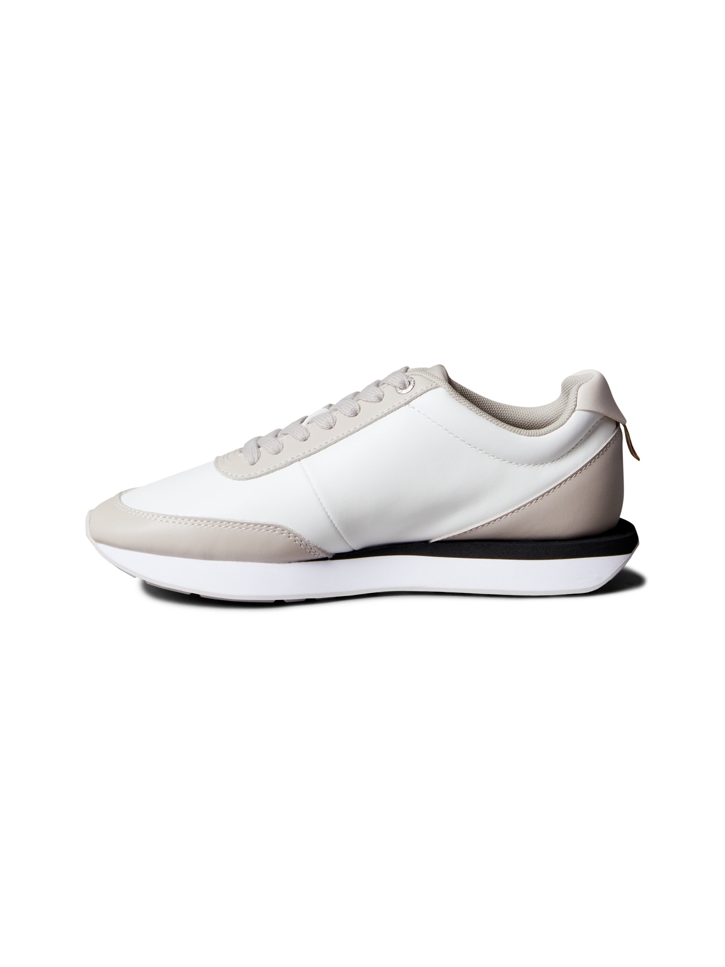 Calvin Klein Sneakers RETRO RUNNER LACE UP LTH MG Veterschoen, lage schoen, vrijetijdsschoen met gepolsterde schachtversteviging