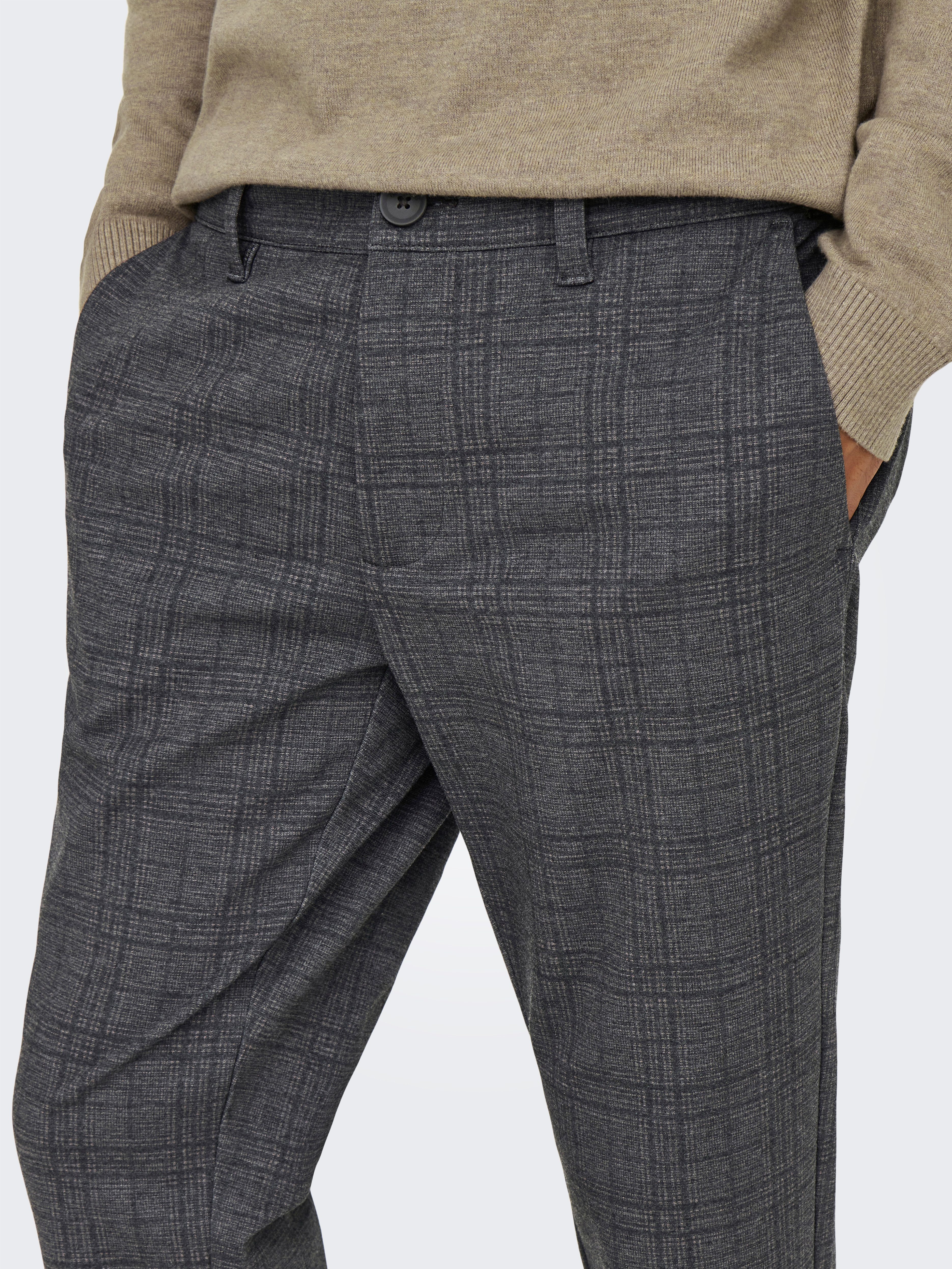 ONLY & SONS Chino-short ONSMARK SLIM CHECK 020933 PANT