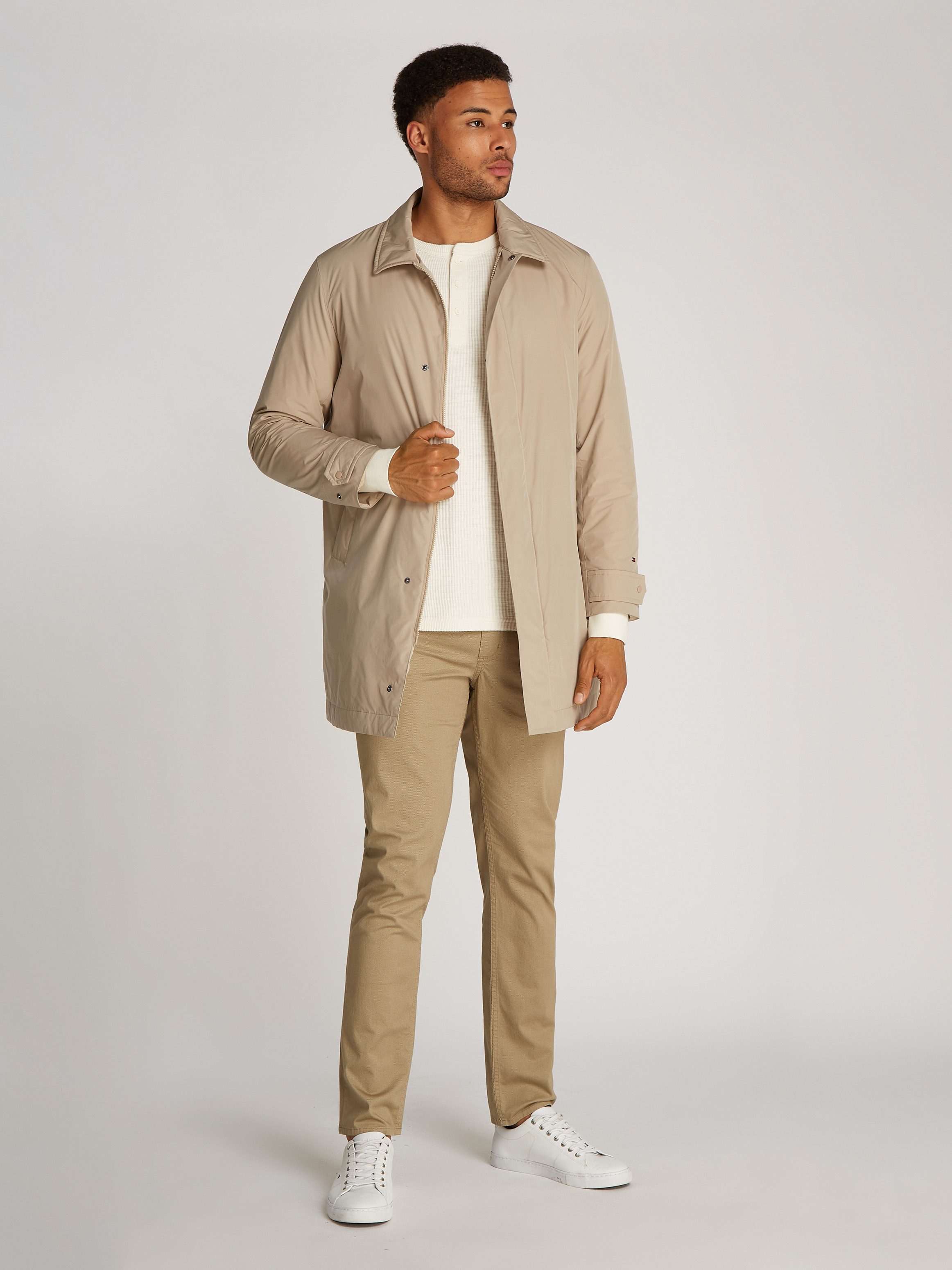 Tommy Hilfiger Korte jas LW PACKABLE CARCOAT met drukknoopsluiting