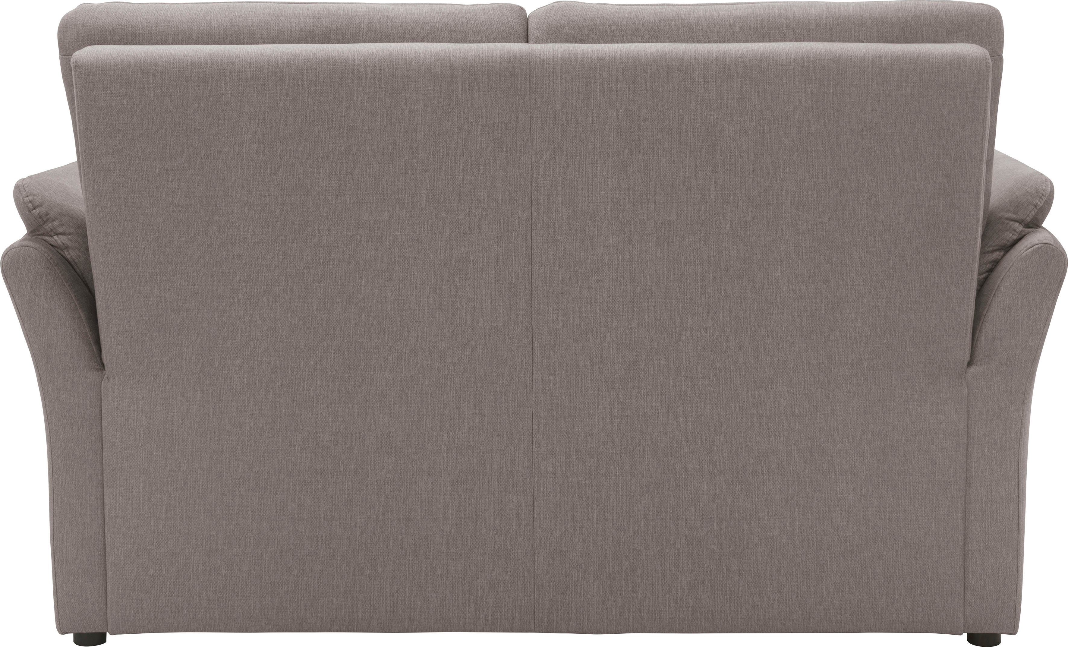 DOMO collection 2-zitsbank Pina elegant en tijdloos, smalle armleuningen, compacte afmetingen
