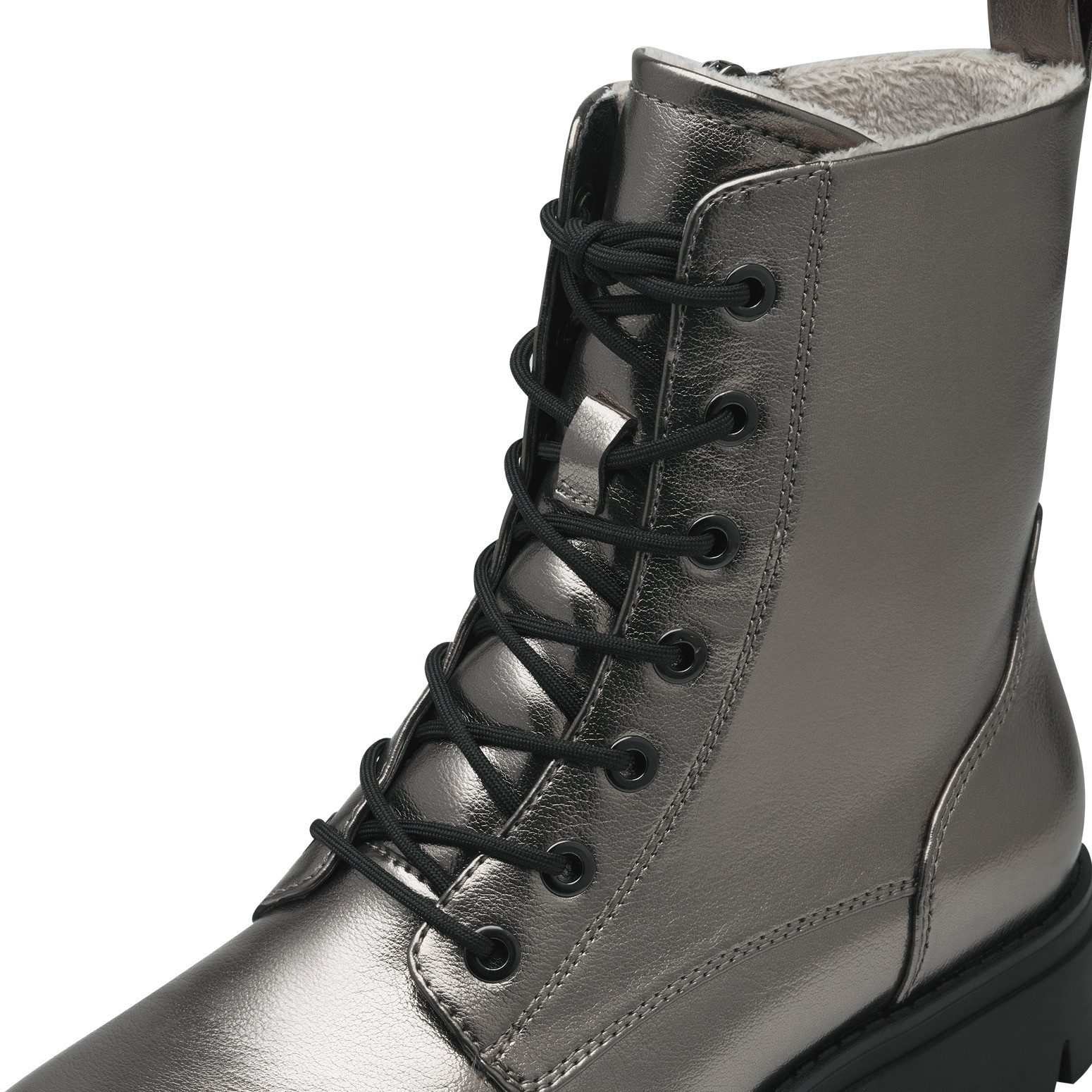 Tamaris Veterlaarsjes blokhak, herfstmode, veterschoenen met touch it-uitrusting