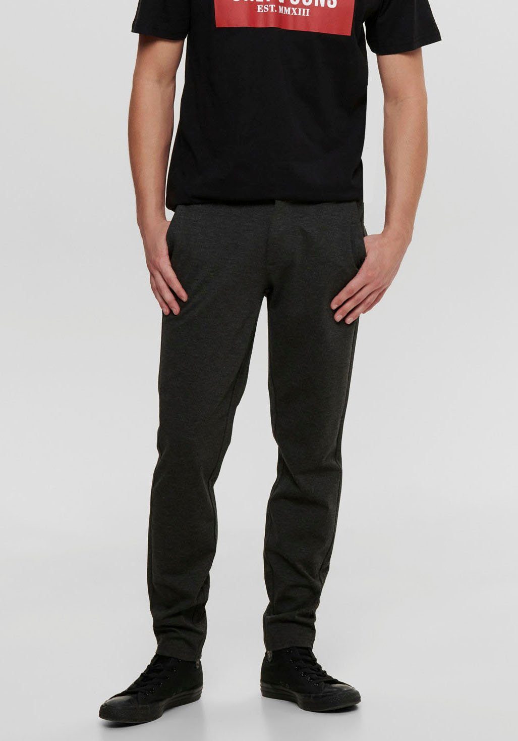 ONLY & SONS Chino MARK PANT heren chino's maat 32 grijs