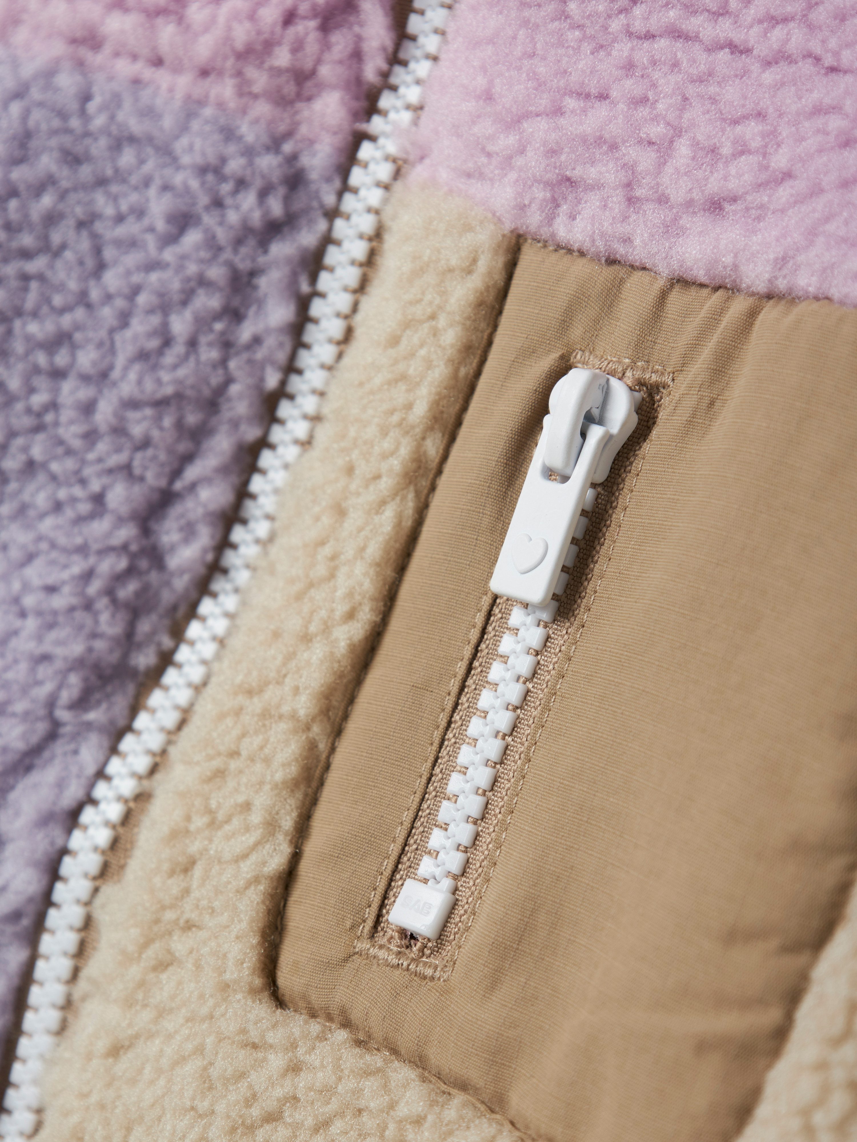 Name It Fleecejack NMFMONICA TEDDY JACKET BLOCK