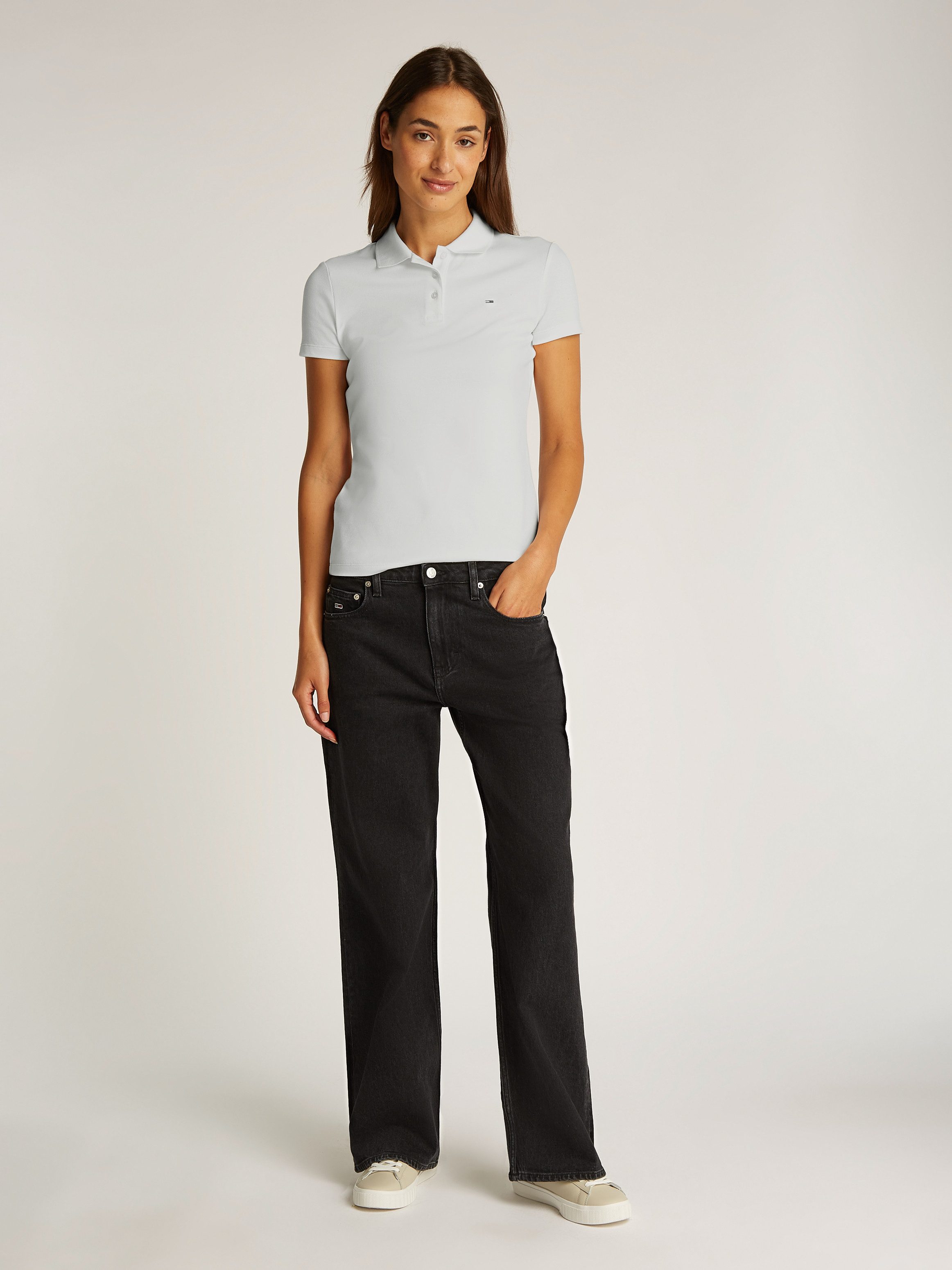 TOMMY JEANS Poloshirt TJW SLIM ESSENTIAL POLO SS