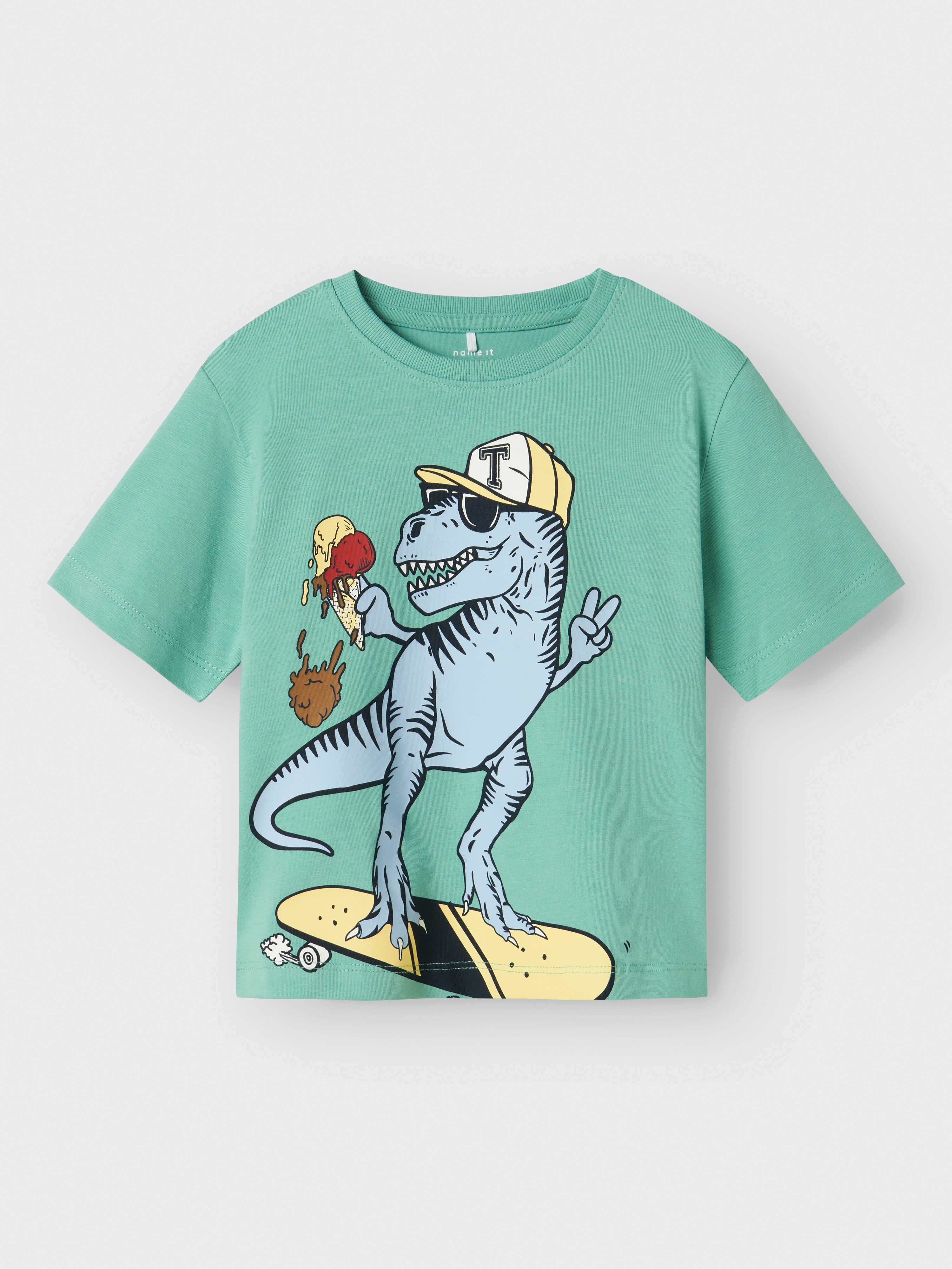 Name It T-shirt NMMDINO NREG SS TOP 2P (set, 2-delig)