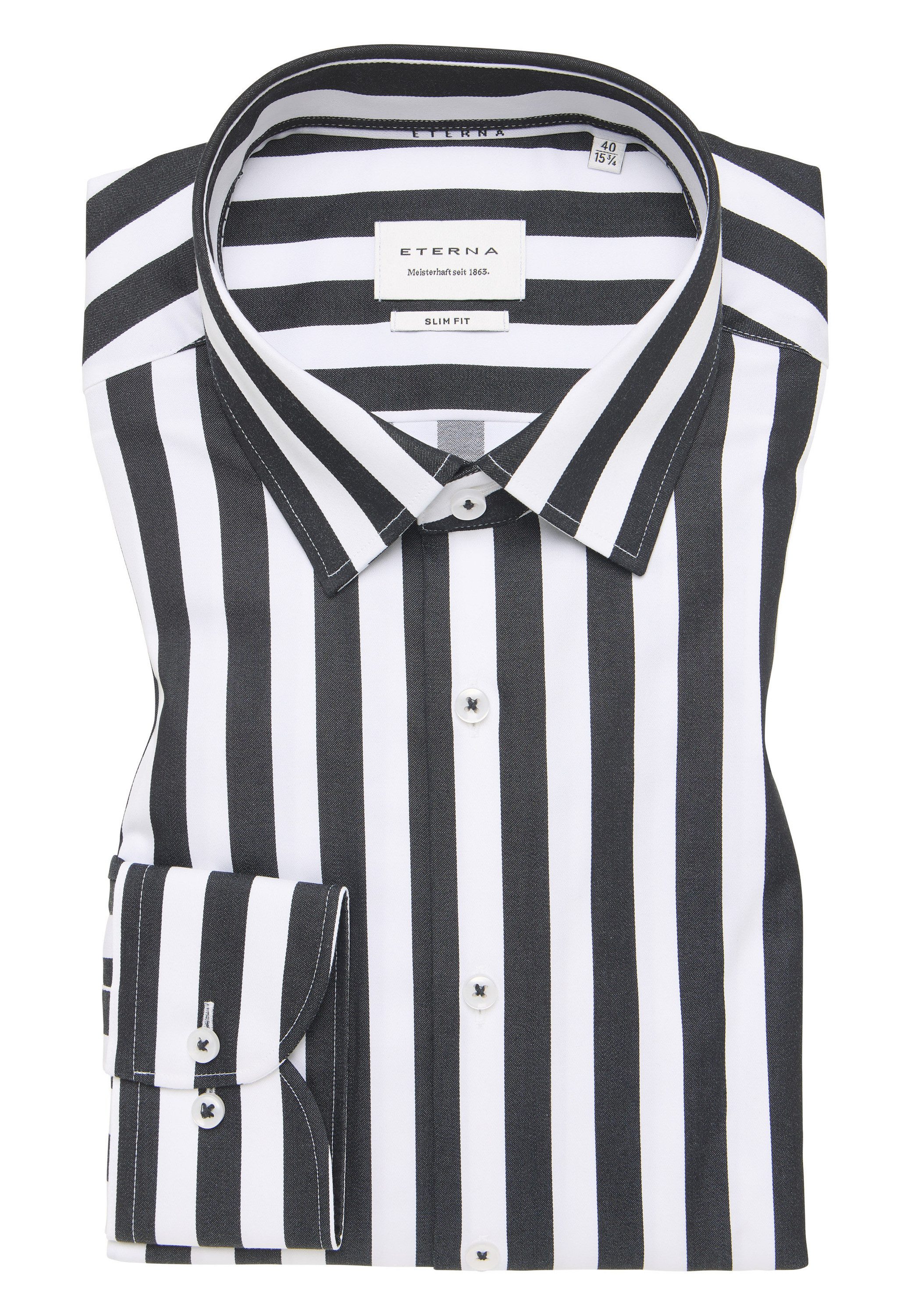 Eterna Overhemd met lange mouwen Slim fit NON IRON (strijkvrij)