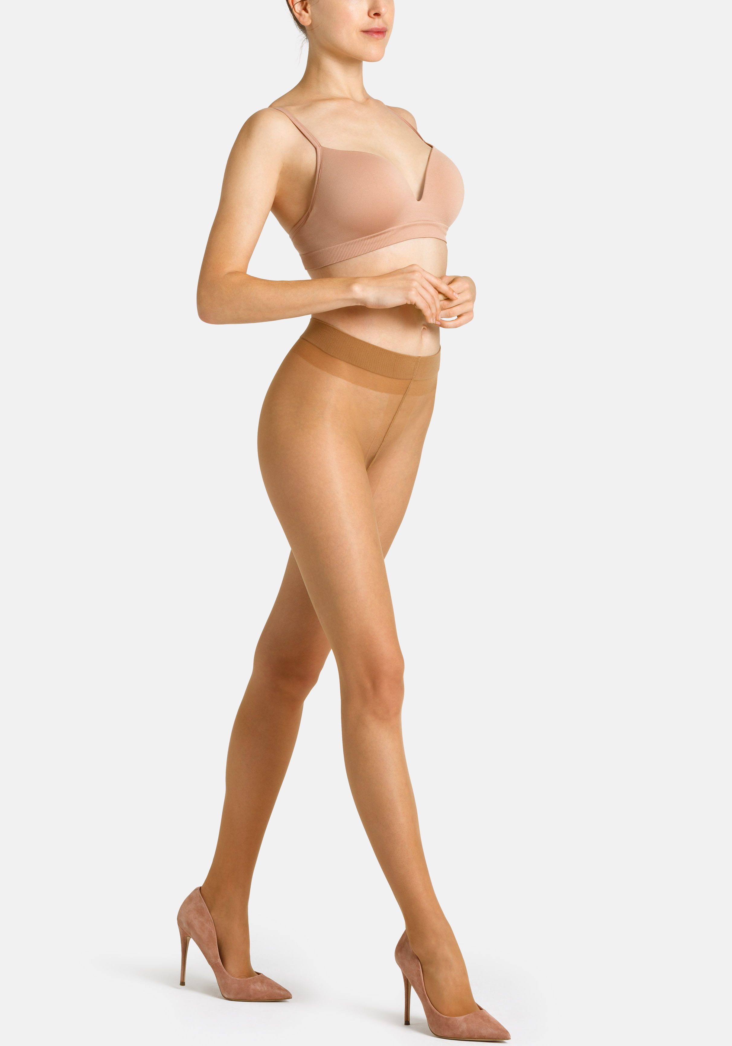 Camano Panty Fine everyday met licht verstevigde, nauwelijks zichtbare voetpunt (Set van 4)
