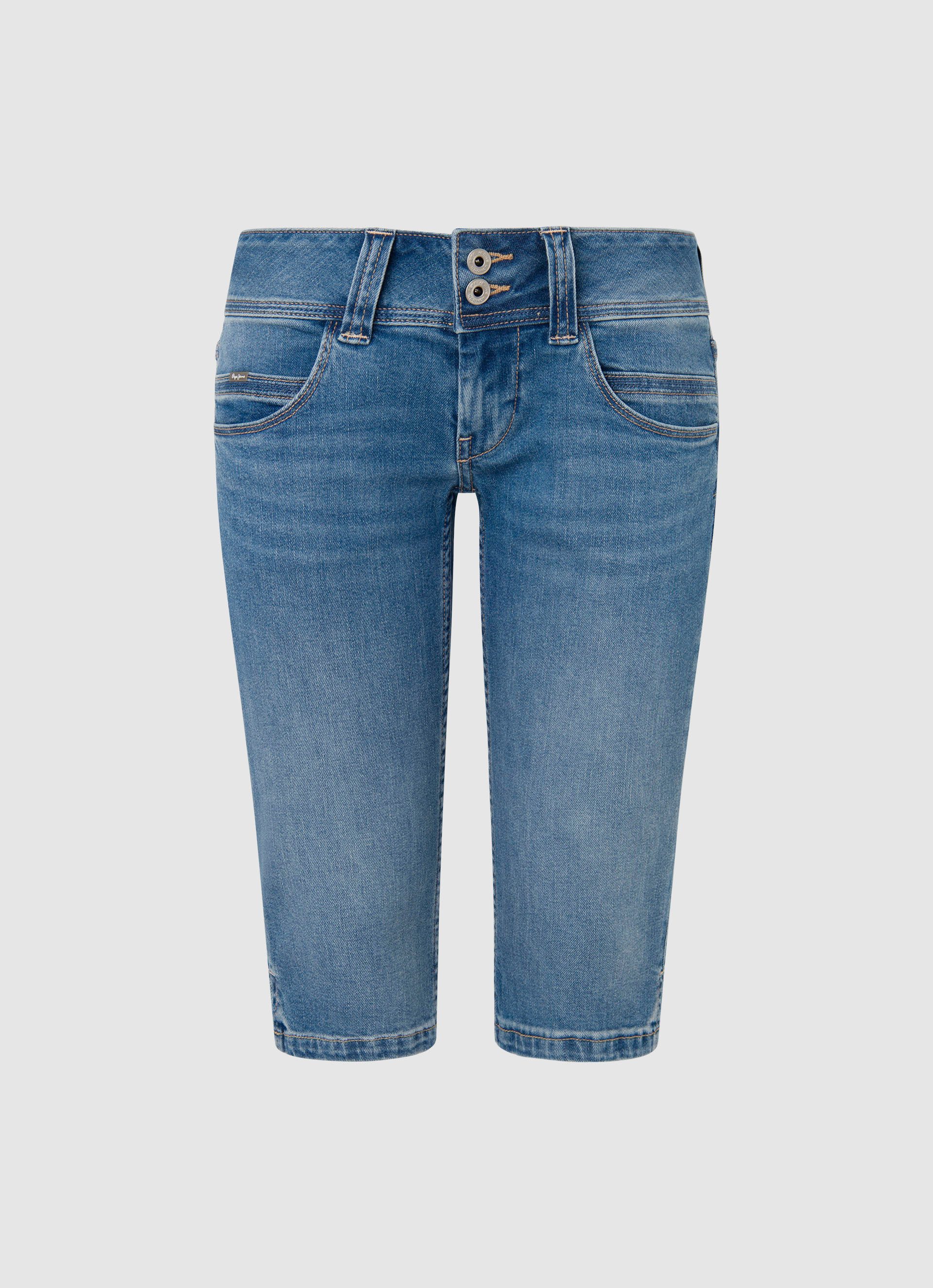 Pepe Jeans Slim fit jeans Shorts SLIM CROP LW
