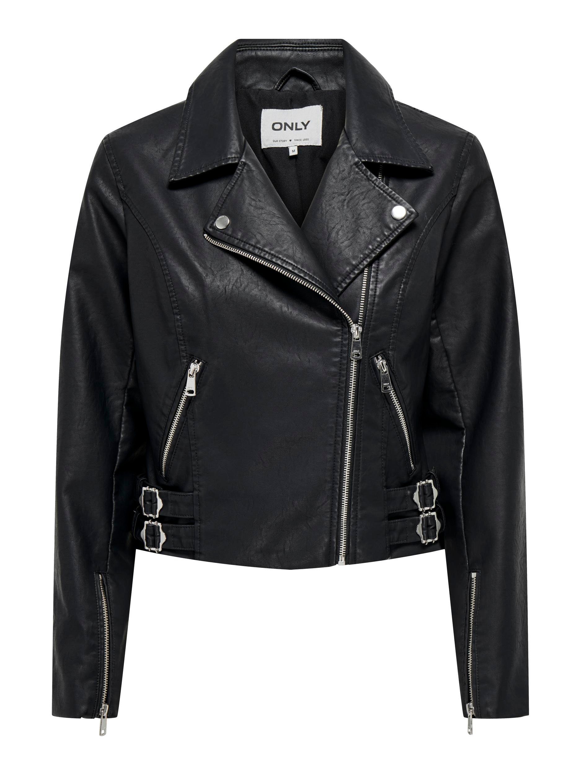 Only Imitatieleren jack ONLALBA FAUX LEATHER BIKER CC OTW