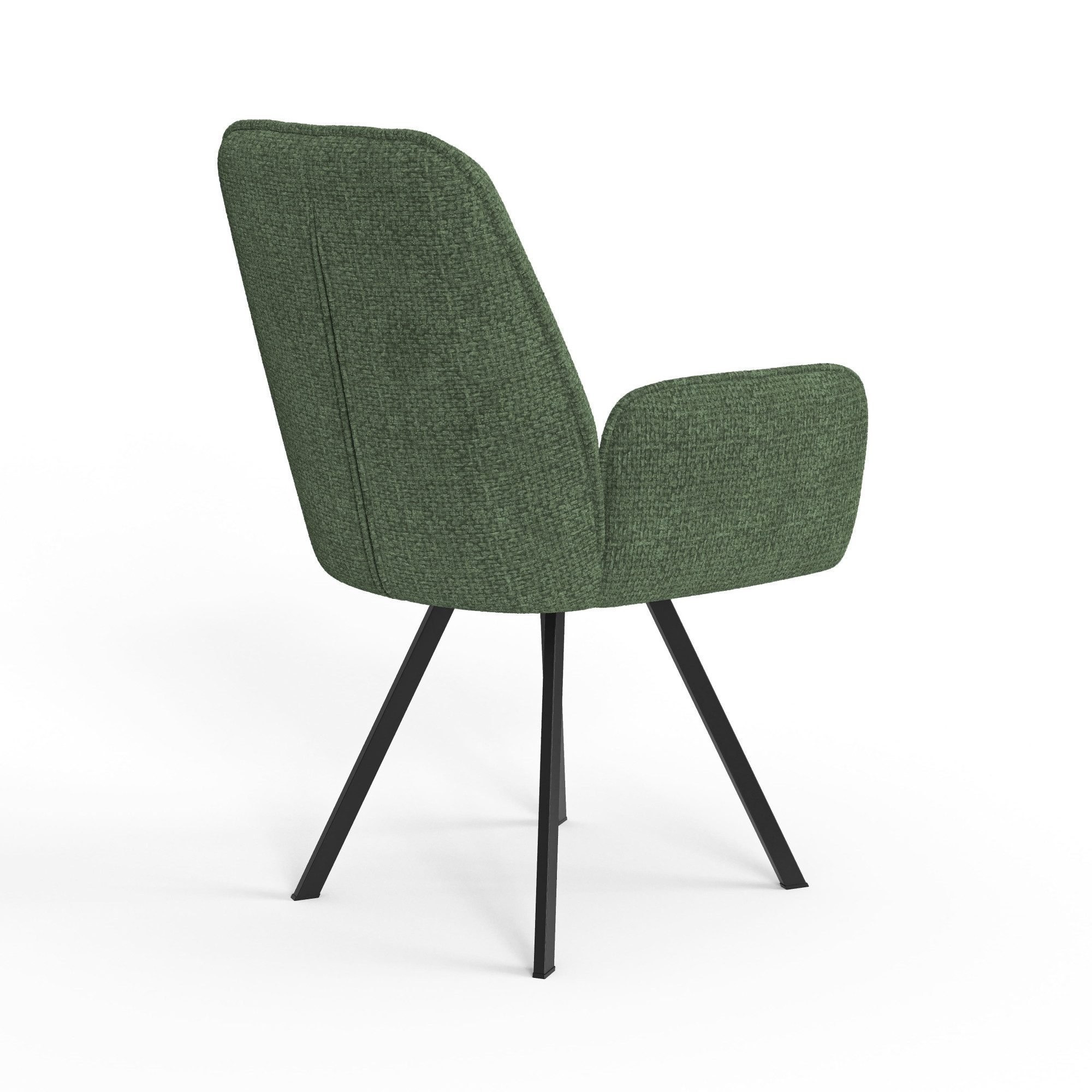 Home affaire Stoel met armleuningen Mily eetkamerstoel, gestoffeerde fauteuil, woonstoel, eetstoel met armleuningen (set, 2 stuks)