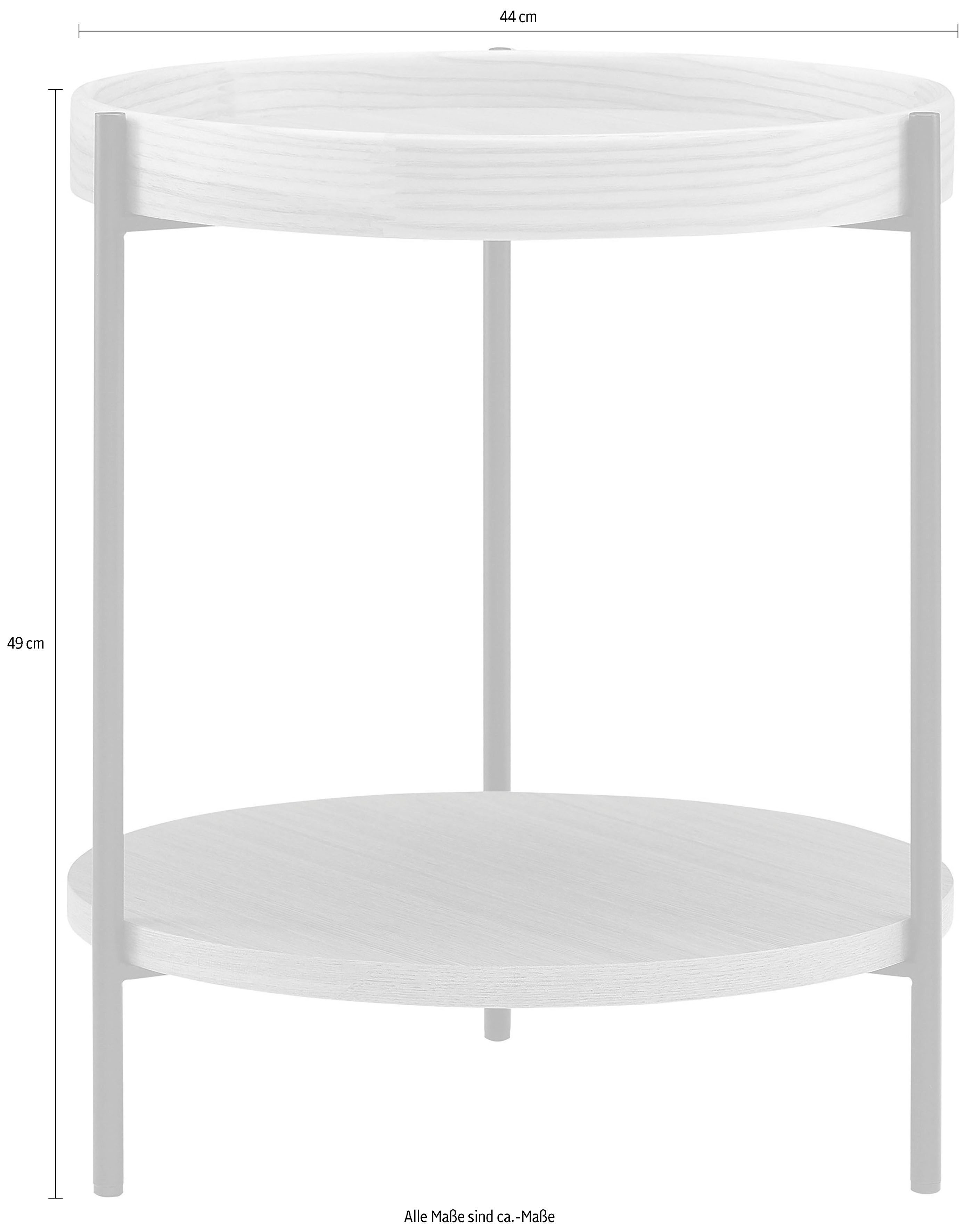 SalesFever Bijzettafel met 2 planken (1 stuk)