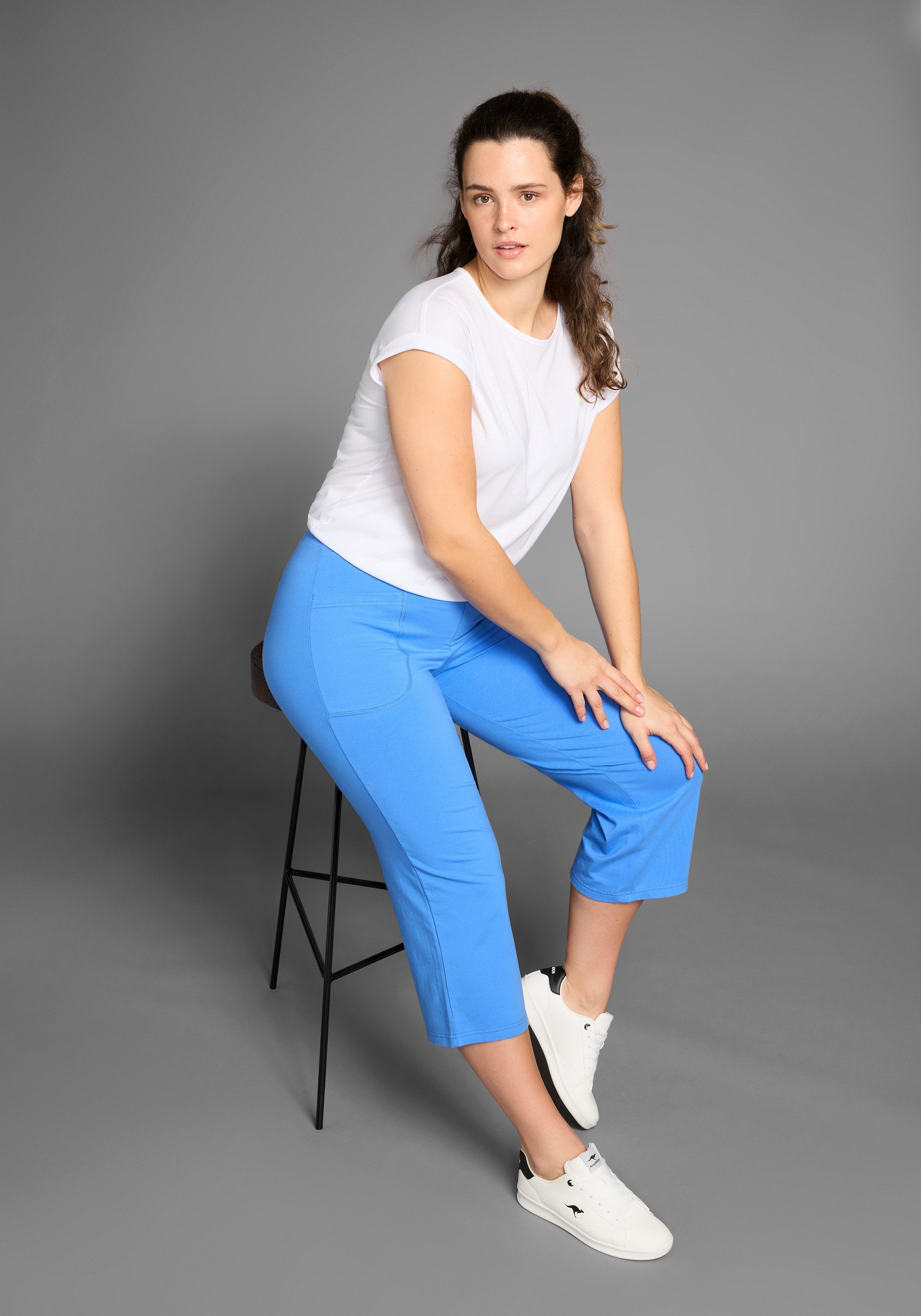 FAYN SPORTS 3/4 broek met elastische taille ook in grote maten