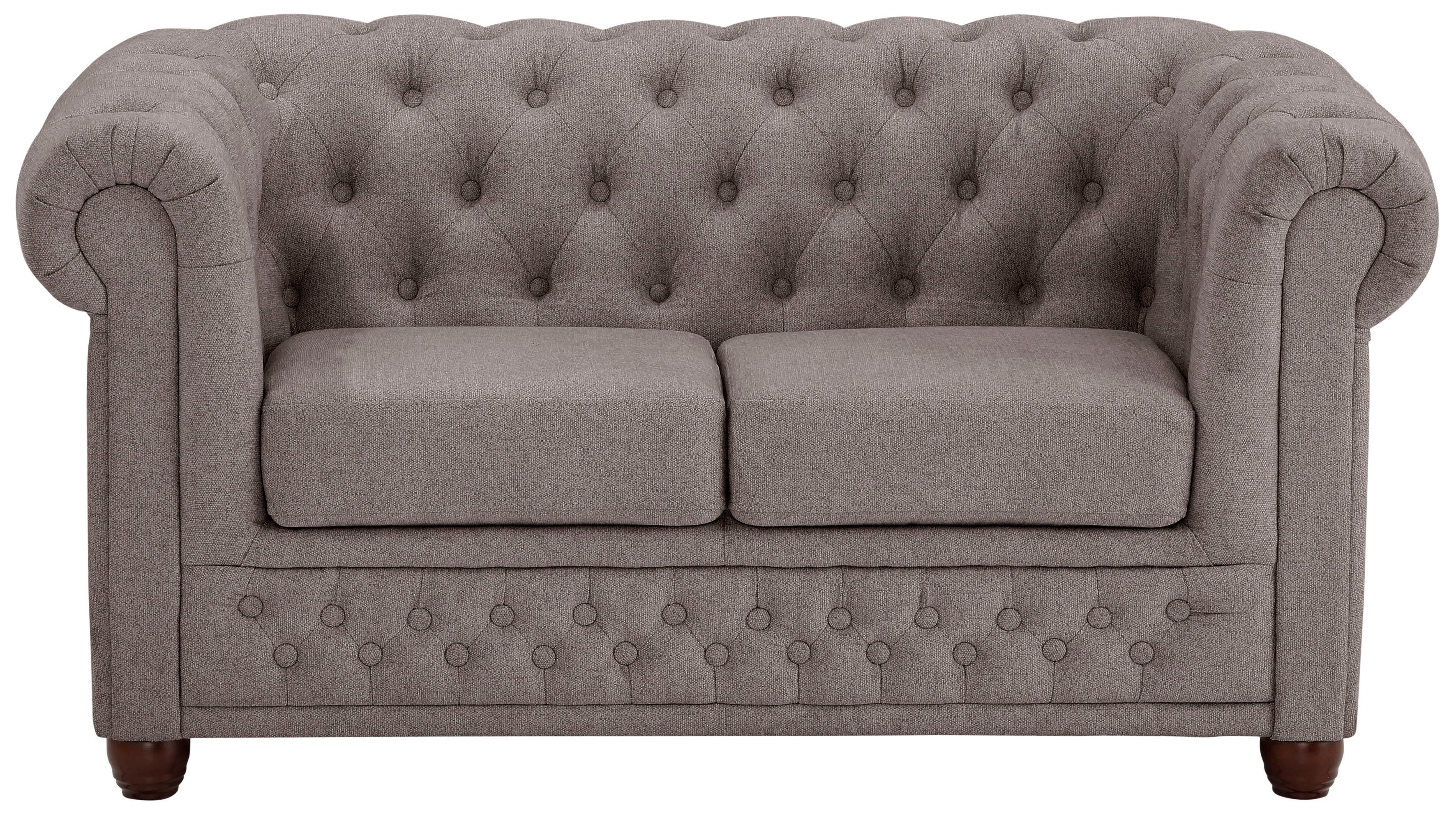 Home affaire Chesterfield-bank New Castle met hoogwaardige capitonnage in chesterfield-design, bxdxh: 148x86x72