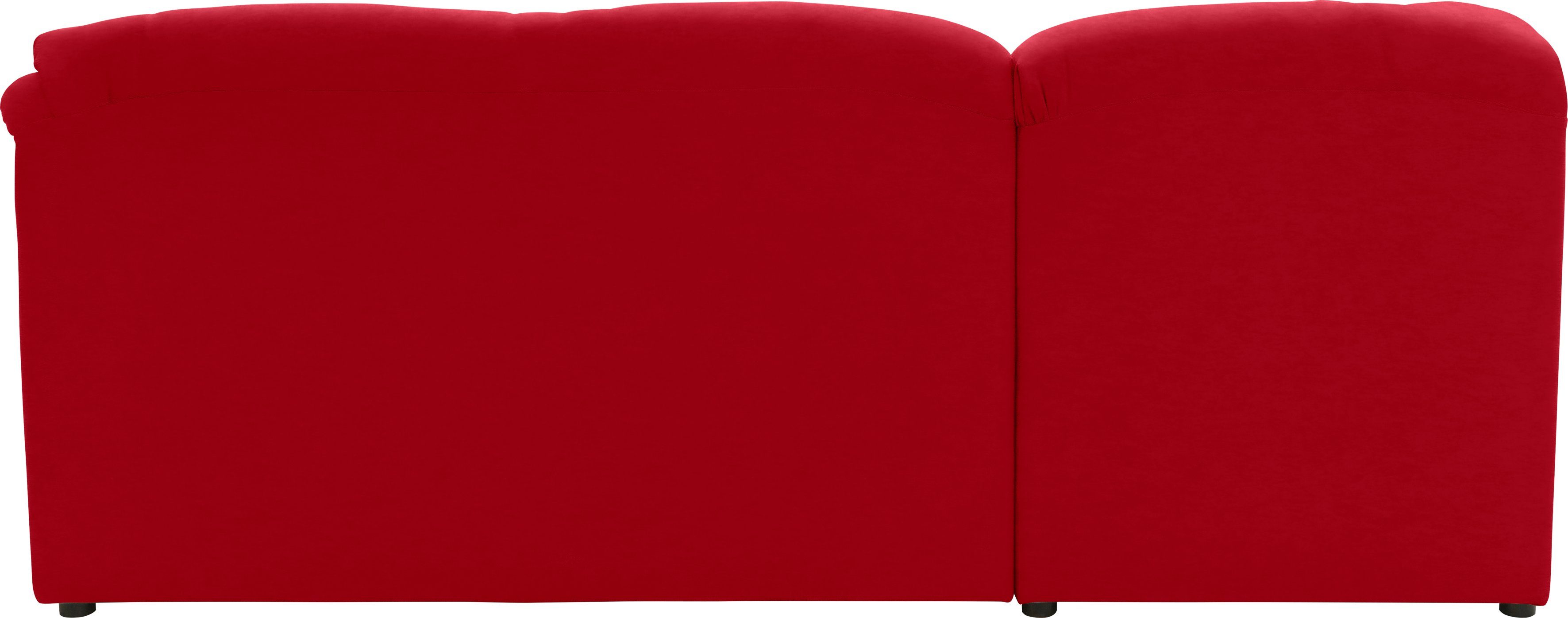 DOMO collection Hoekbank Faenza voor kleine ruimtes, afmetingen 232,176cm, comfortabel, L-vorm