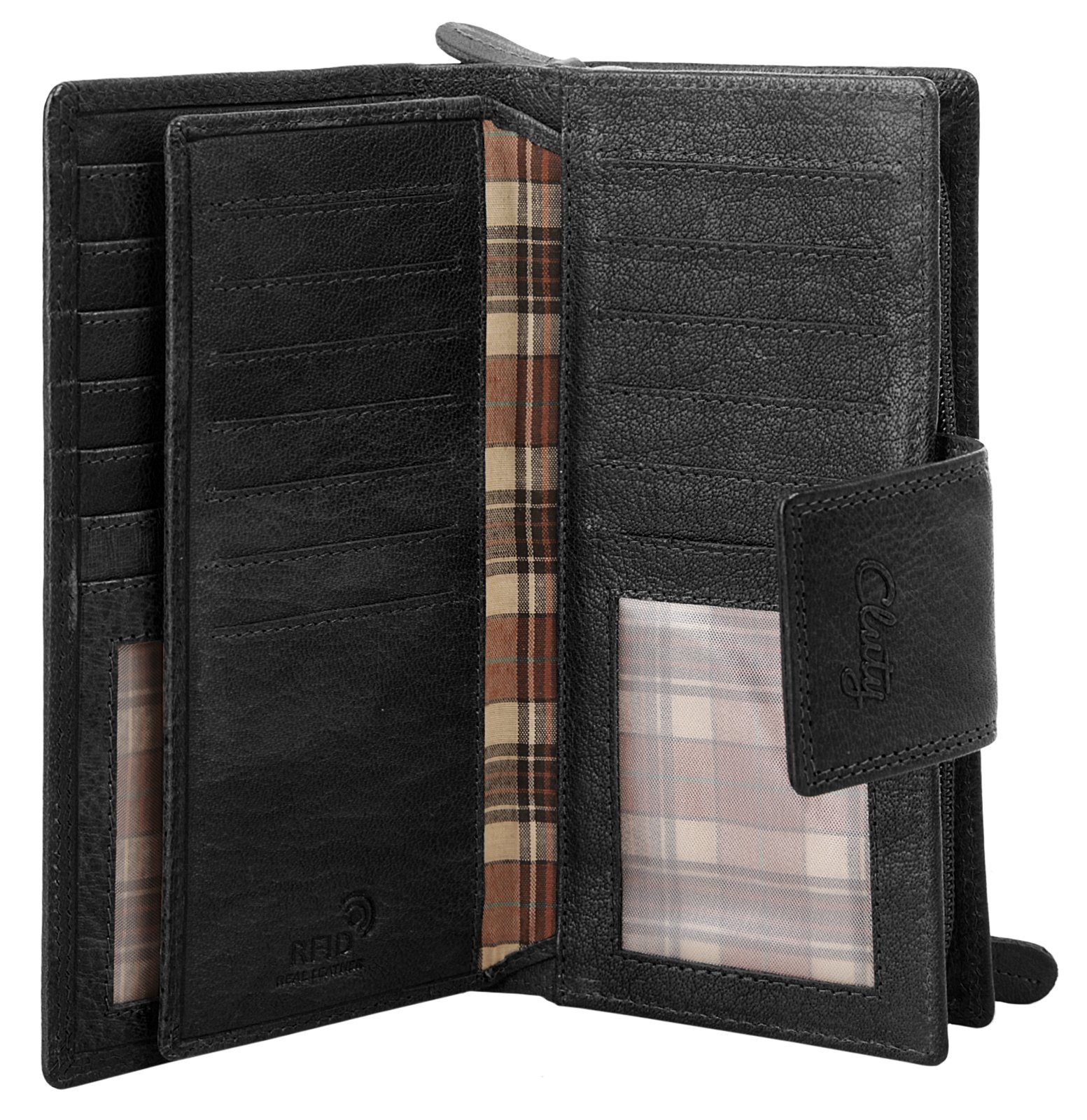 Cluty Portemonnee echt leder