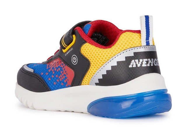 Geox Sneakers J CIBERDRON BOY E met knipperfunctie, vrijetijdsschoen, lage schoen, veterschoen