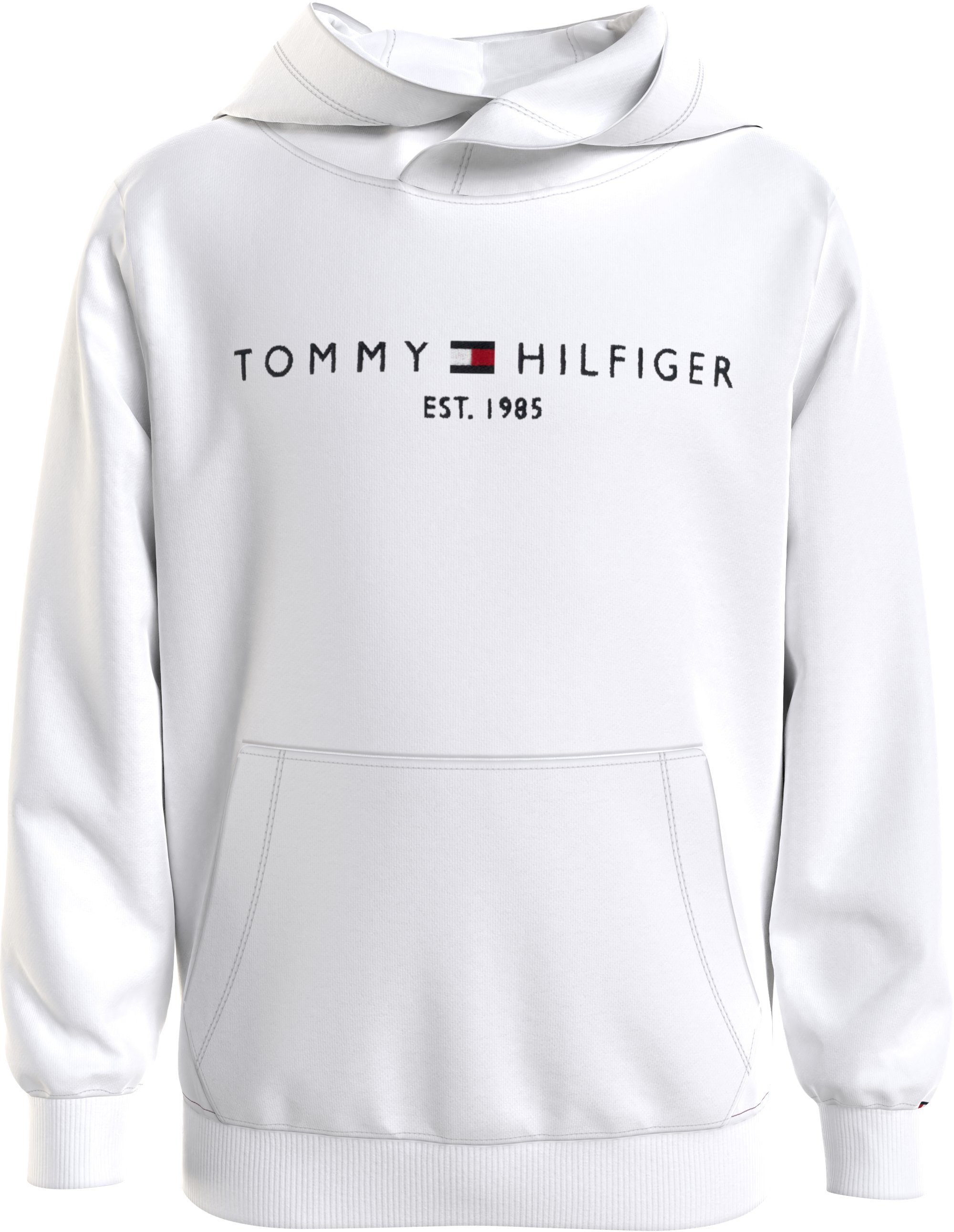 Tommy Hilfiger Hoodie U ESSENTIAL HOODIE met logo-borduurwerk en tekst
