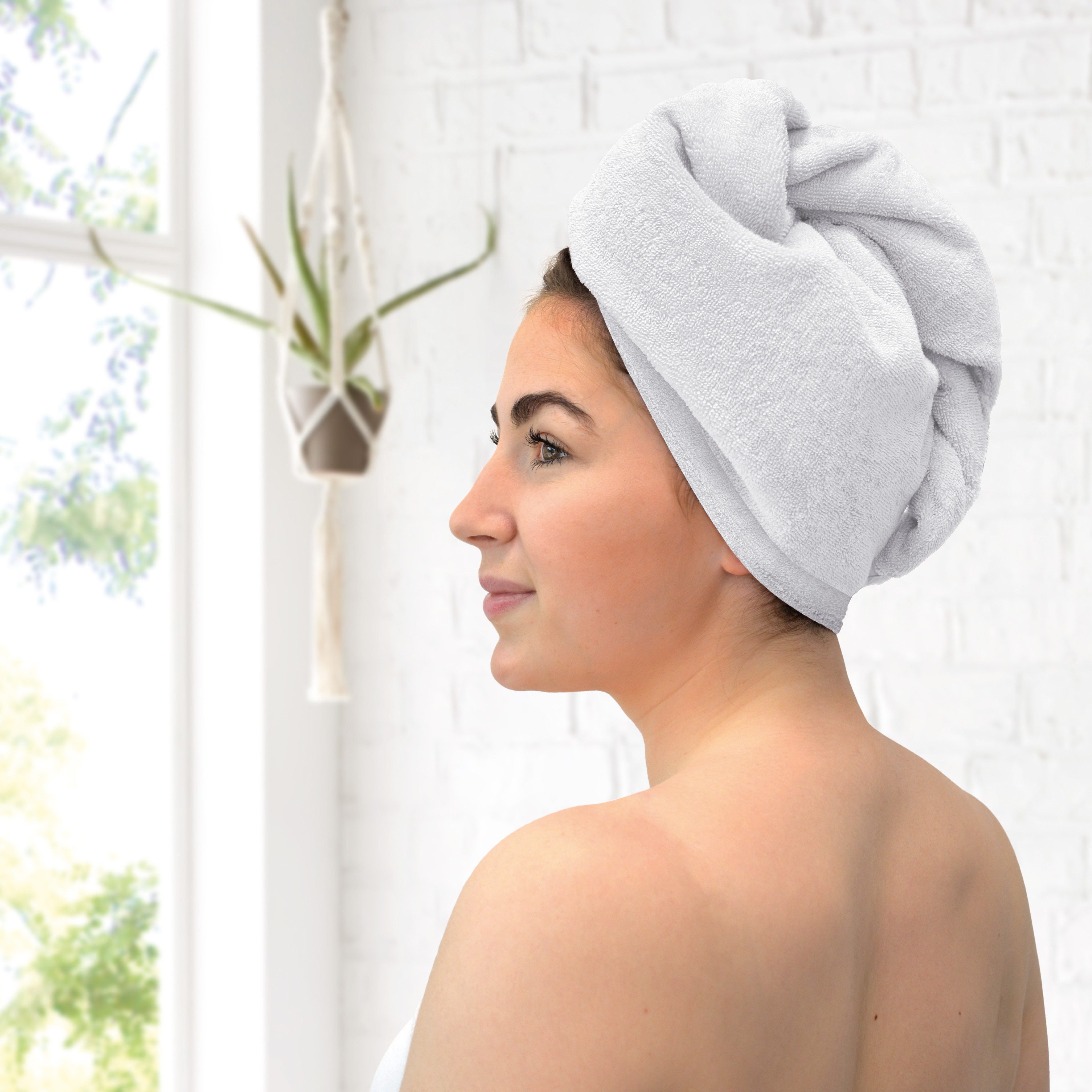 Dyckhoff Tulband-handdoek Opal turban-handdoek (set, 2 stuks)