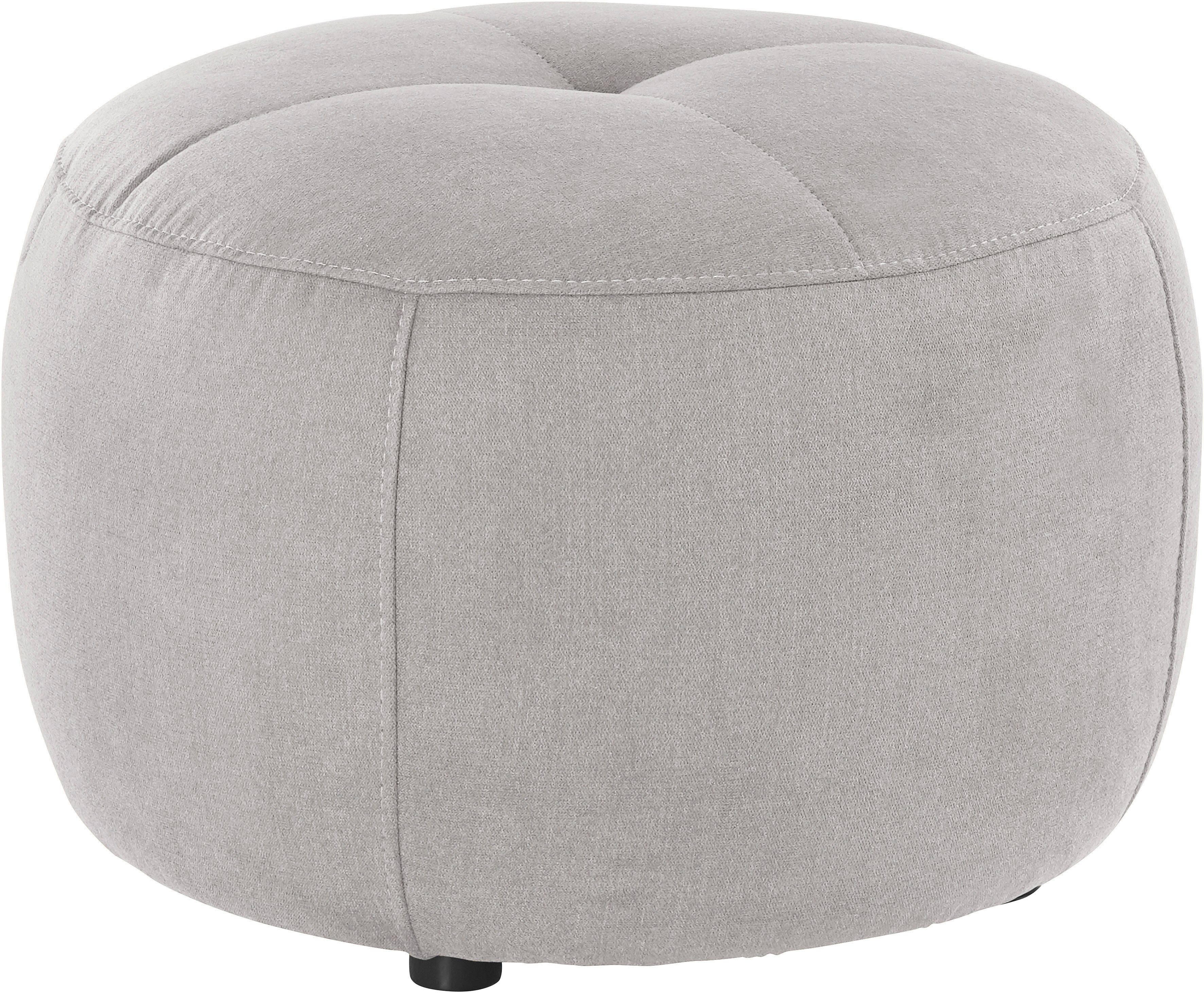 INOSIGN Hocker Lounis Ronde hocker in 2 afmetingen, "soft clean" voor het gemakkelijk reinigen met water