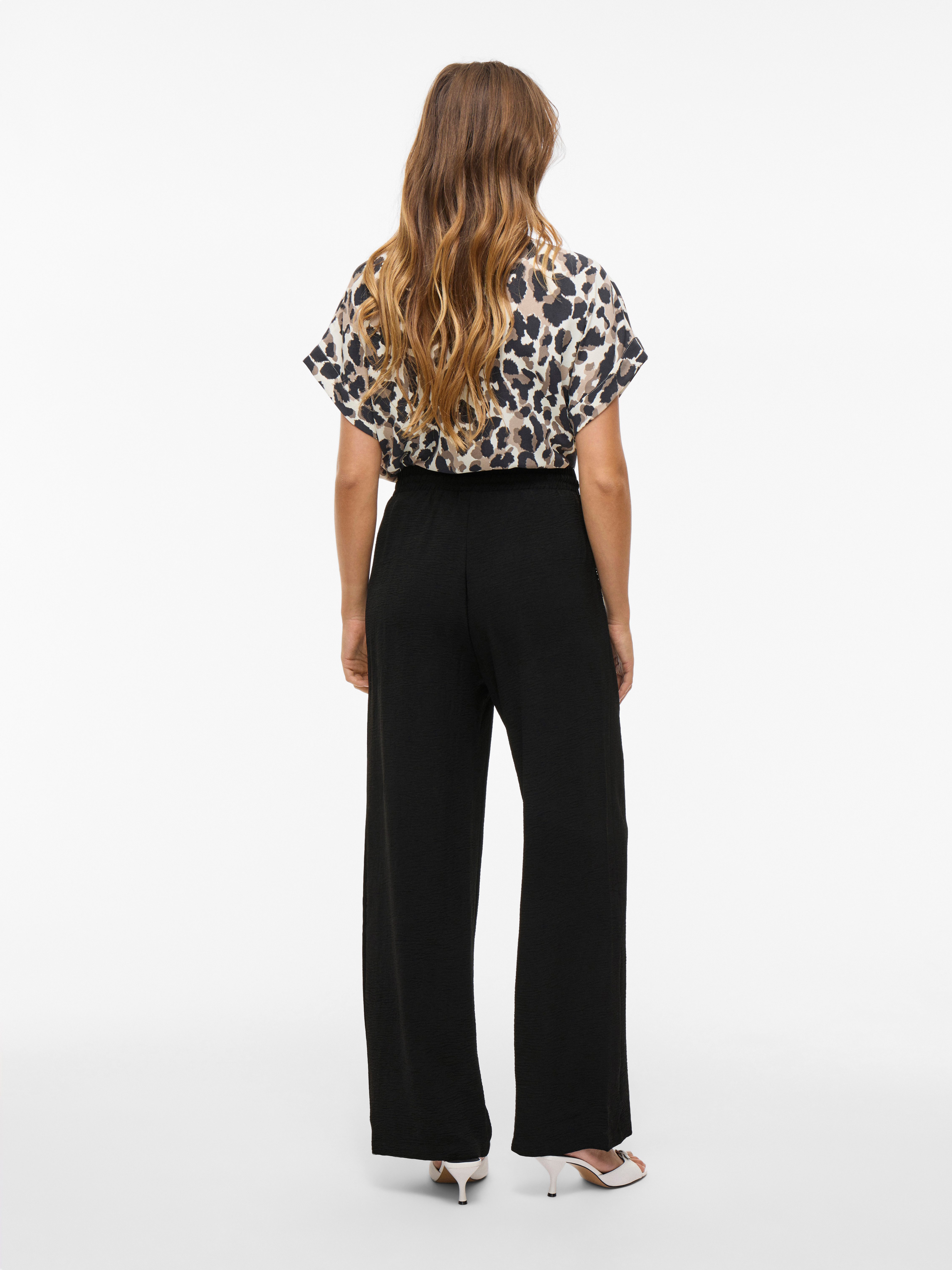 Vila Comfortbroek VIJOSA HW WIDE PANTS - NOOS