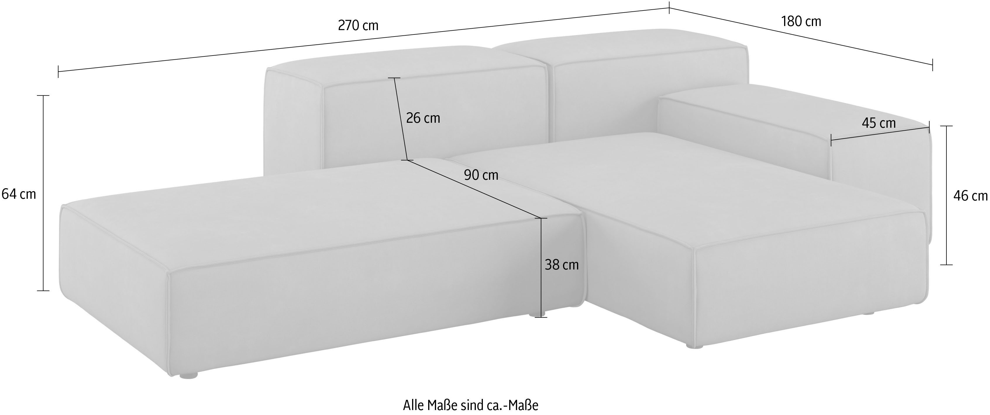 designwerk Megabank Puzzle, designsofa voor binnen en buiten, comfortabel, modulair