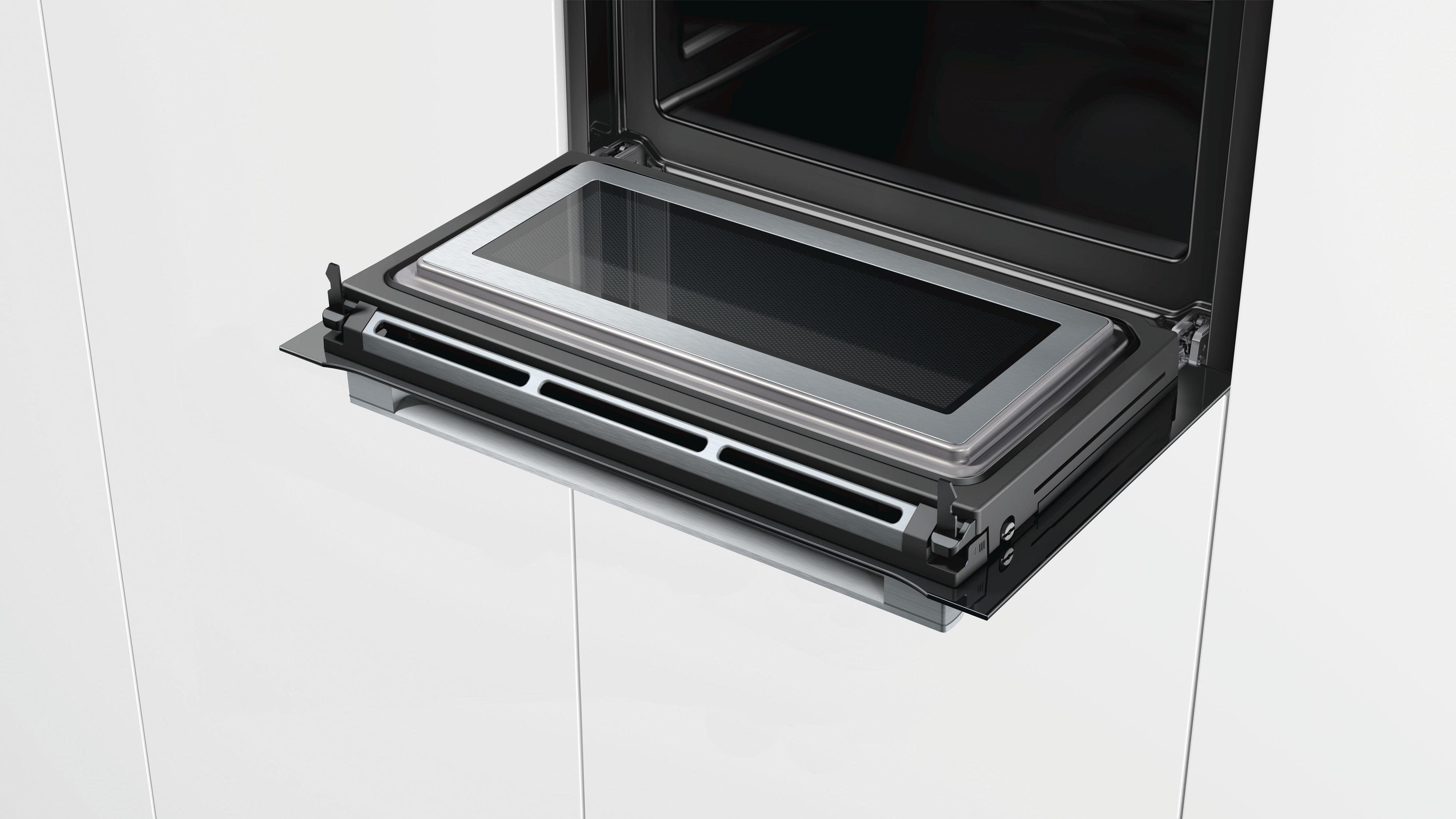 BOSCH Inbouw oven met magnetron CMG633BS1 met automatische programma’s