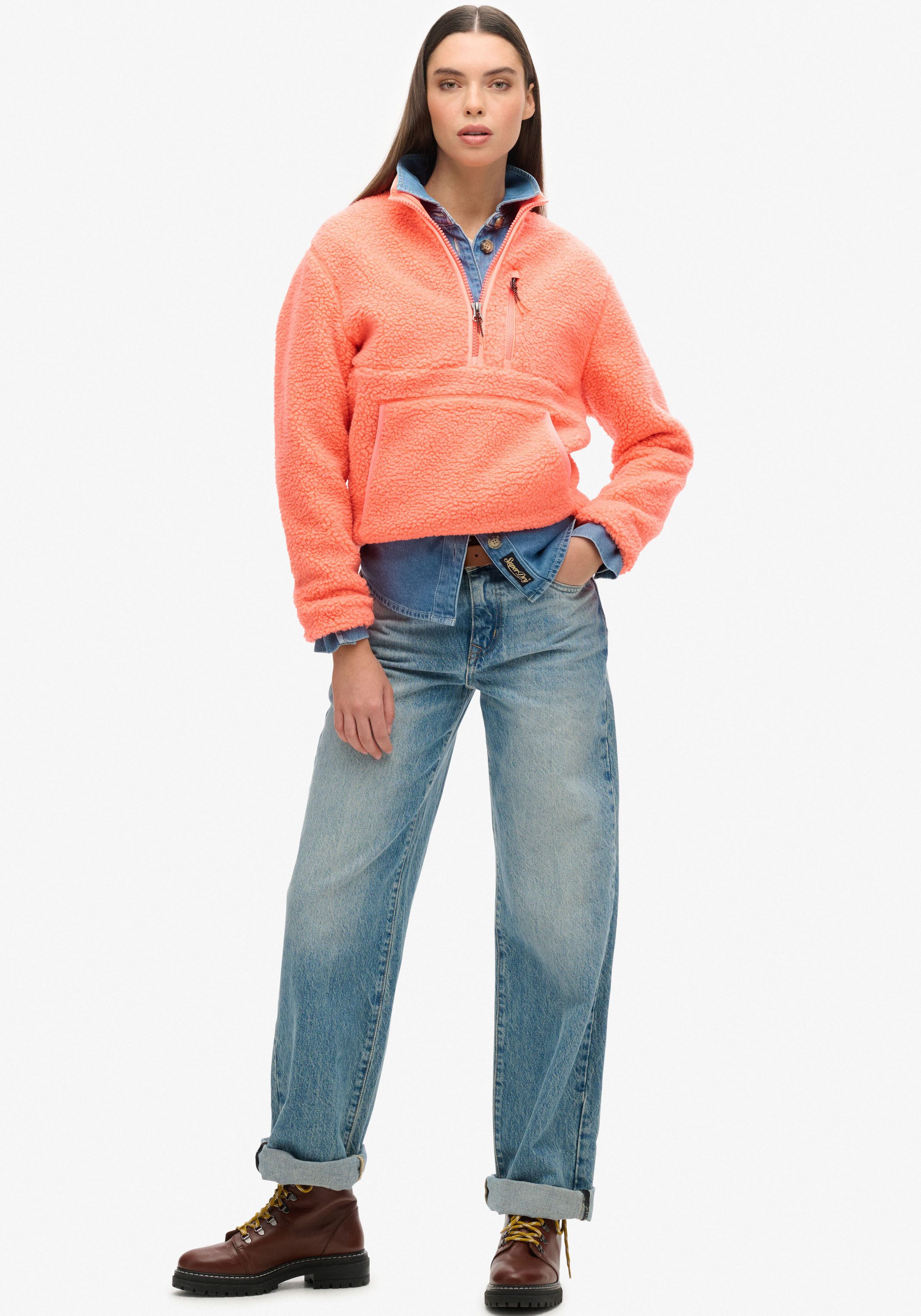 Superdry Fleecetrui OUTDOOR HALF ZIP FLEECE