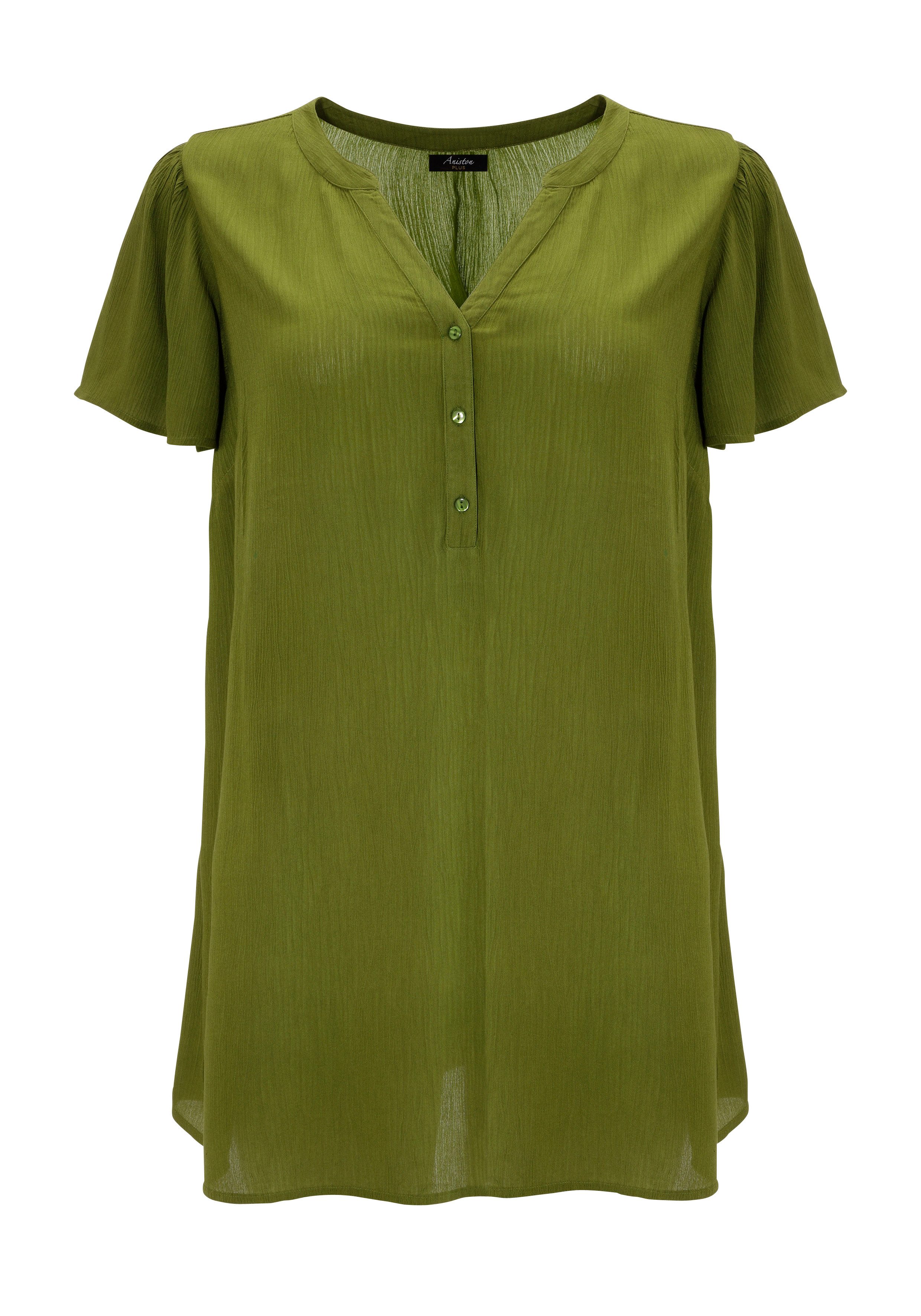 Aniston PLUS Lange blouse in trendy crepe-kwaliteit - nieuwe collectie