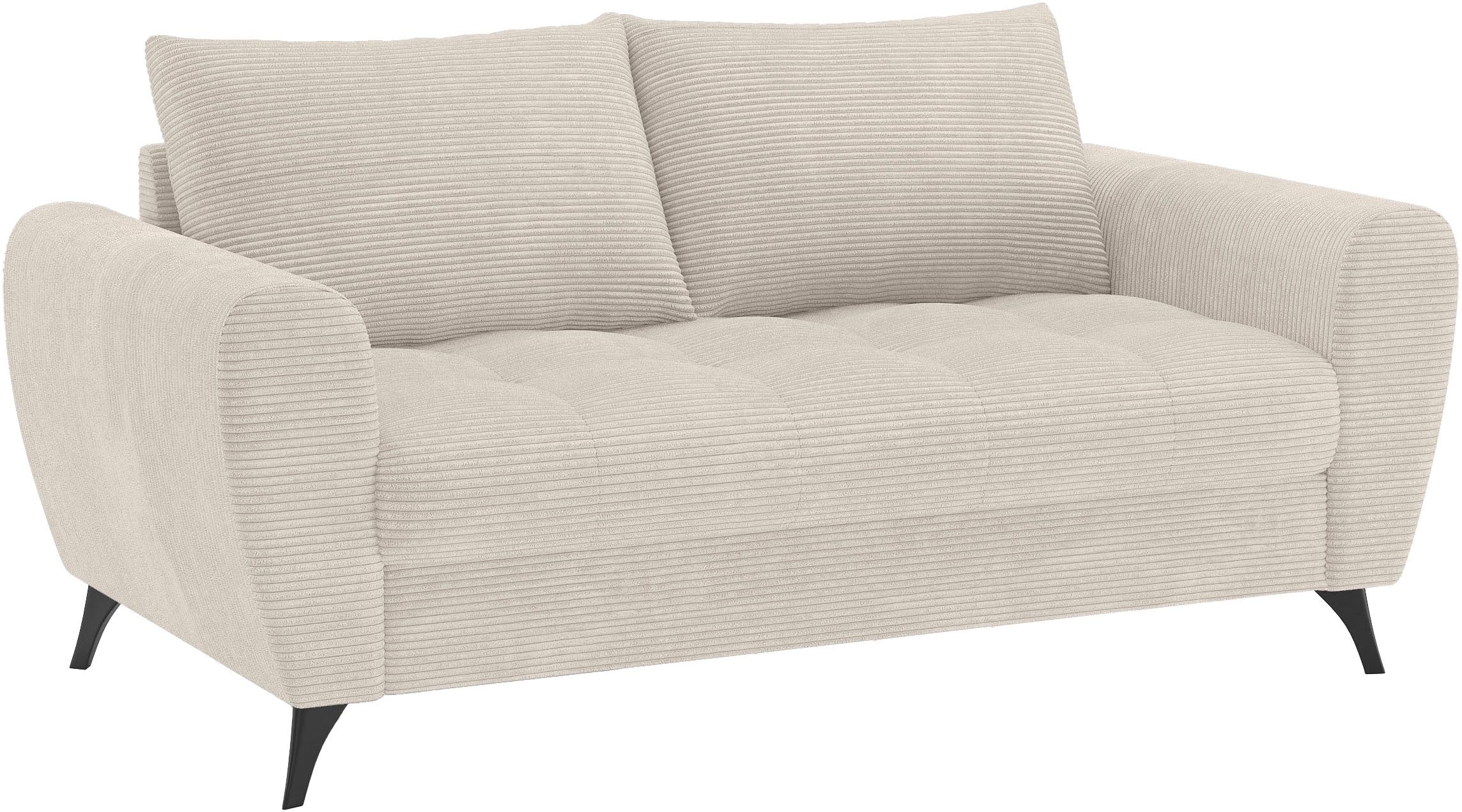 Mr. Couch 2,5-zits Blackburn II Optioneel met koudschuimvering tot 140 kg belastbaar beige, 2-zitsbanken, 180 cm