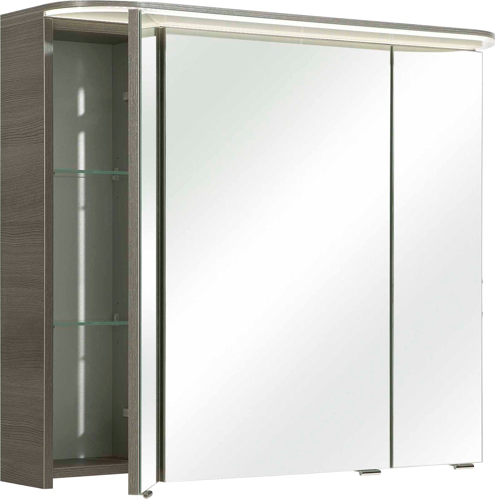 Saphir Spiegelkast Balto sprint badkamerkast met led-kransarmatuur, 85,2 cm breed, 3 deuren