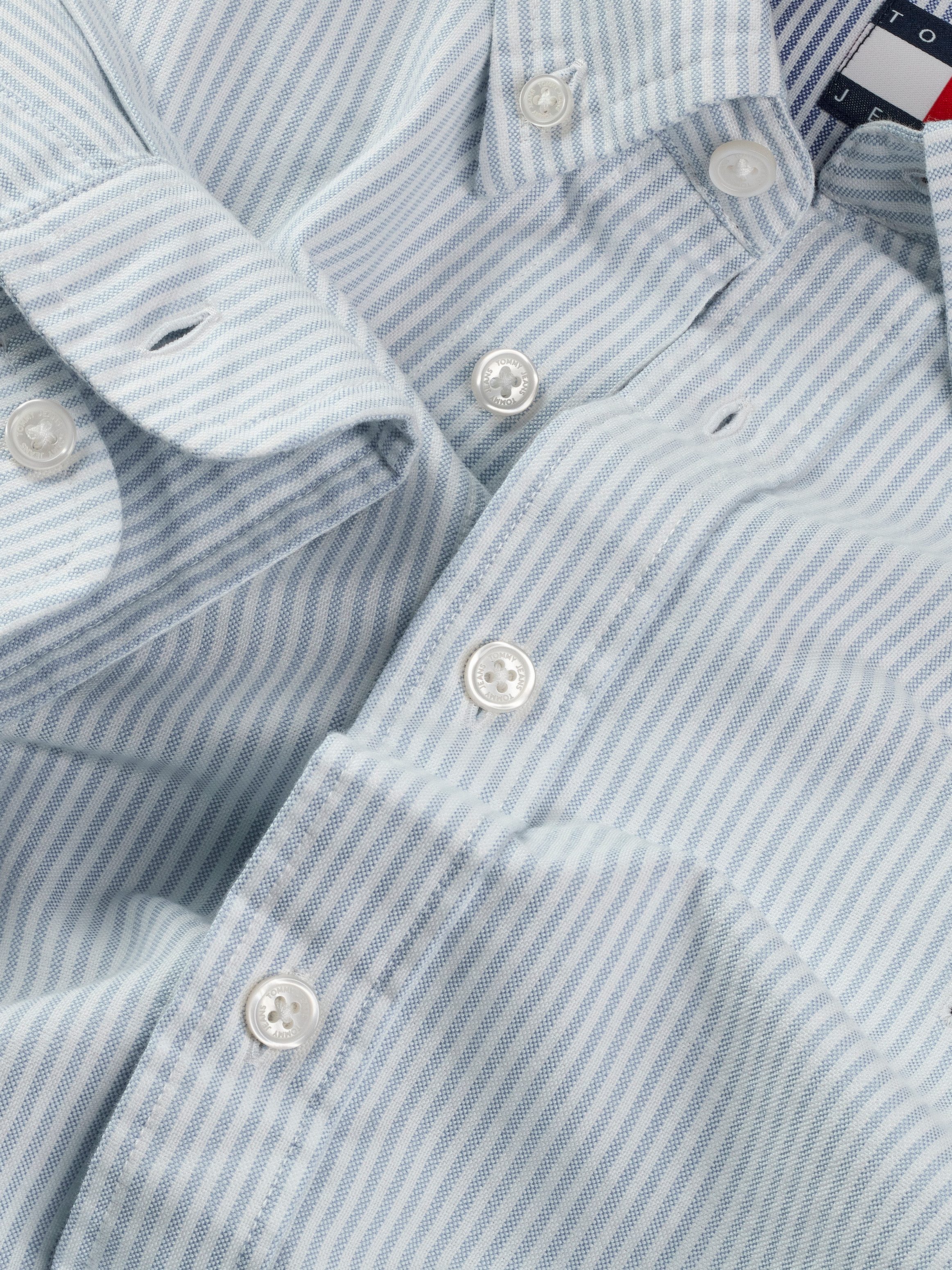 TOMMY JEANS Overhemd met lange mouwen TJM SLIM STRIPE OXFORD SHIRT EXT