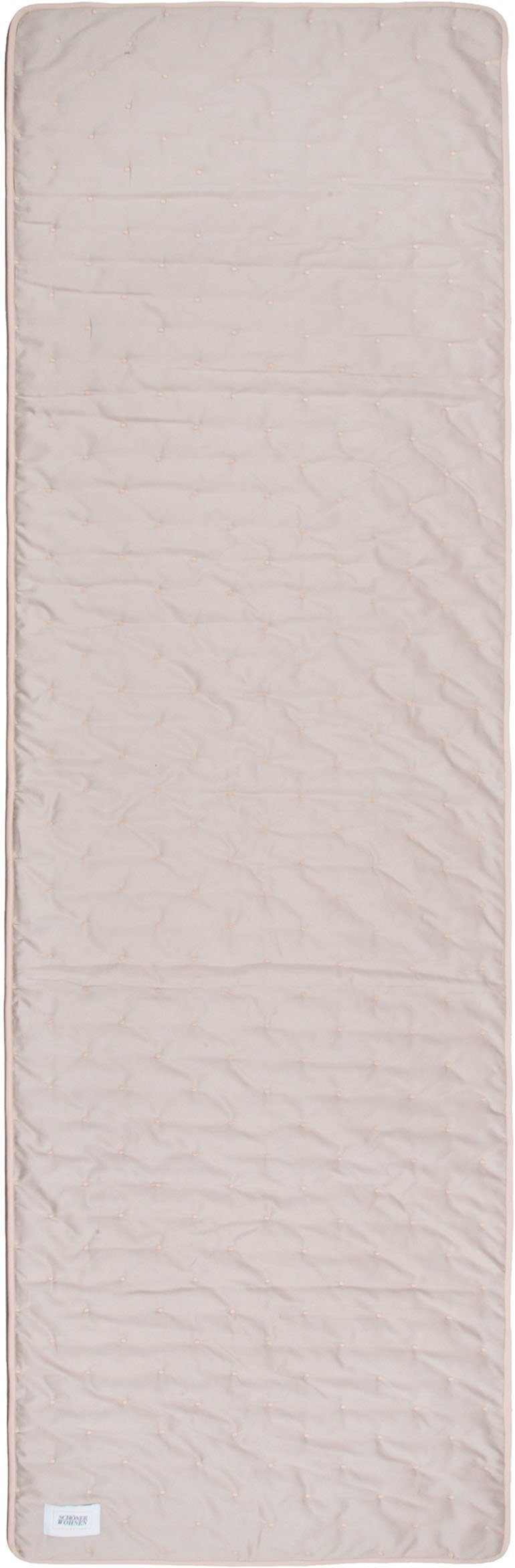 SCHÖNER WOHNEN-KOLLEKTION Beddensprei Soft met stippenstepping en ingenaaid fleece-futter spreien maat 70 cm x 240 cm roze