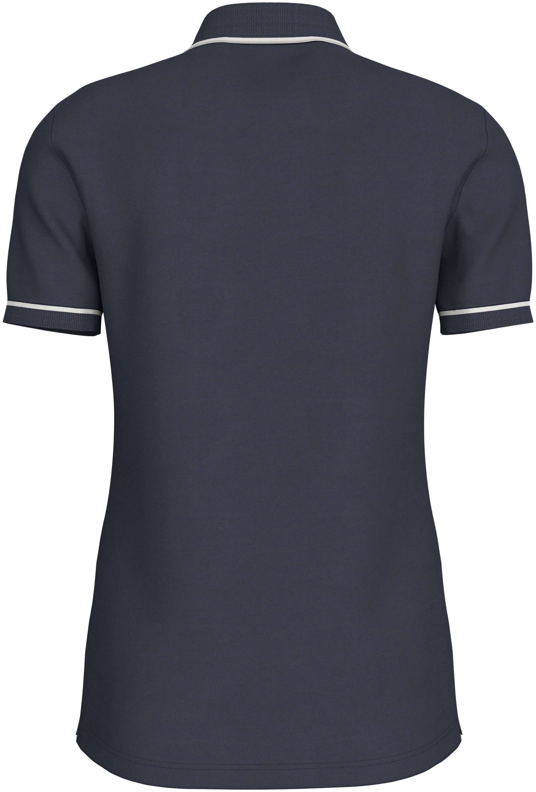 Calvin Klein Poloshirt TIPPING SLIM POLO met logo merklabel
